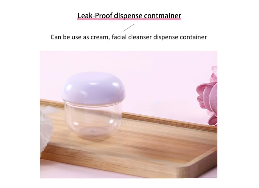 TSA Approved Travel Bottles for Toiletries - 5-Piece 0.68oz (20ml) Leak-Proof Cosmetic Containers with Lids for Shampoo, Lotion & Creams - Perfect for Airplane Carry-On & Vacation Essentials