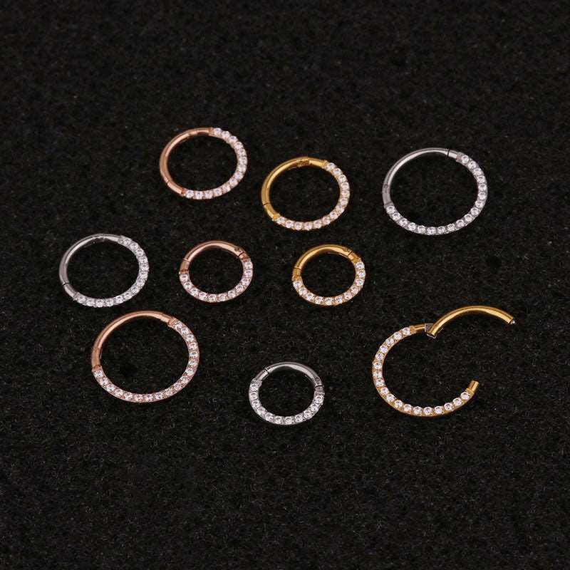 16G Daith Earrings for Cartilage Piercing - Hypoallergenic Surgical Steel Hoop Earrings | Perfect for Helix, Tragus & Conch Piercings | Trendy Body Jewelry for Everyday Wear & Special Occasions