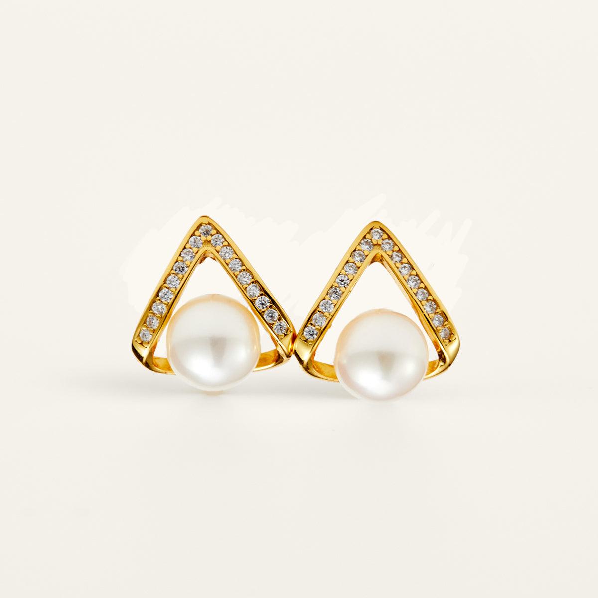 Elegant AAAA Freshwater Pearl Stud Earrings for Women - Perfect for Weddings, Parties & Everyday Wear