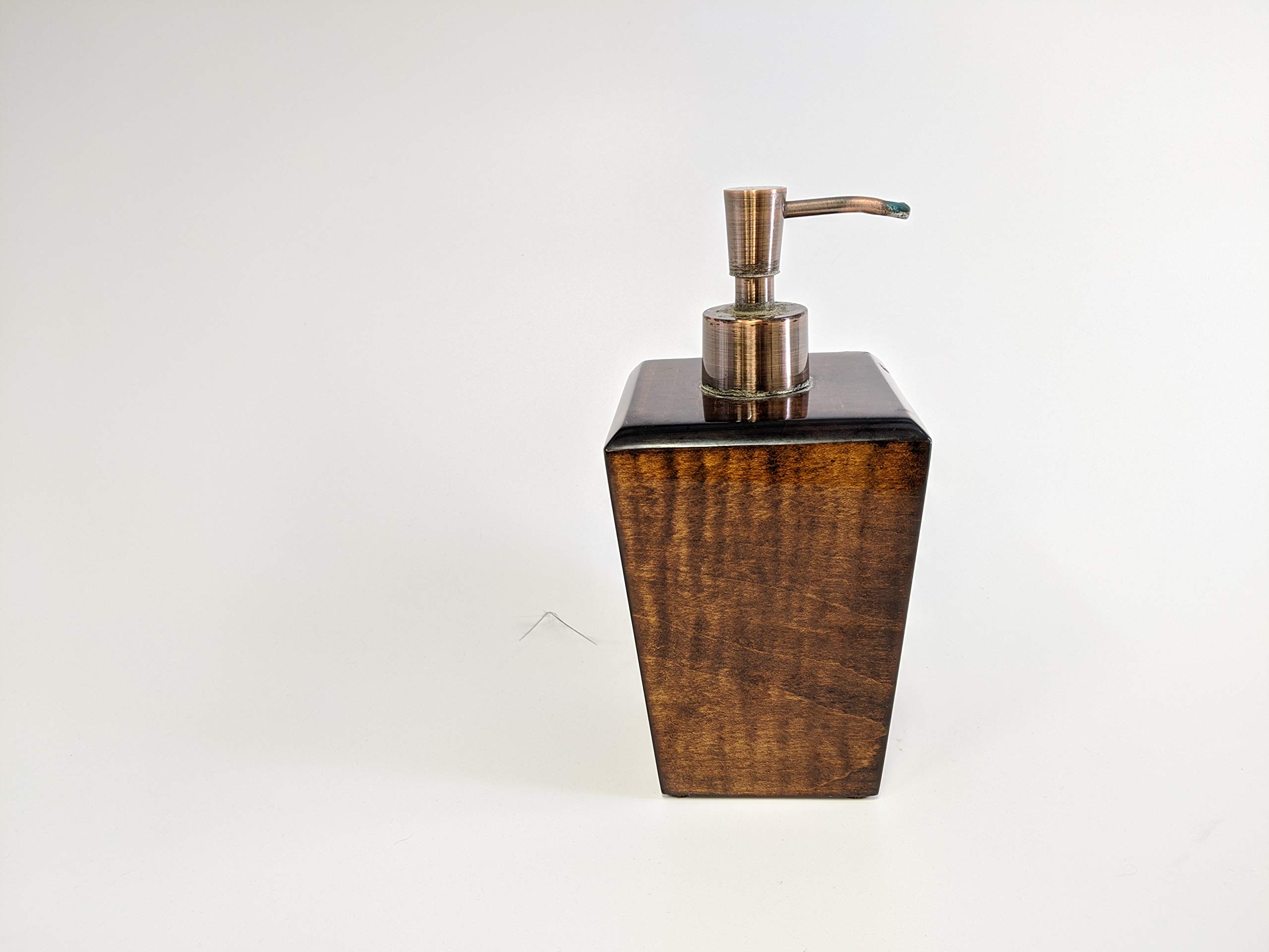 Handmade Ambrosia Maple Wood Soap Dispenser - Natural Wooden Soap Pump & Hand Sanitizer Dispenser for Bathroom, Kitchen, and Office - Eco-Friendly & Stylish Home Decor