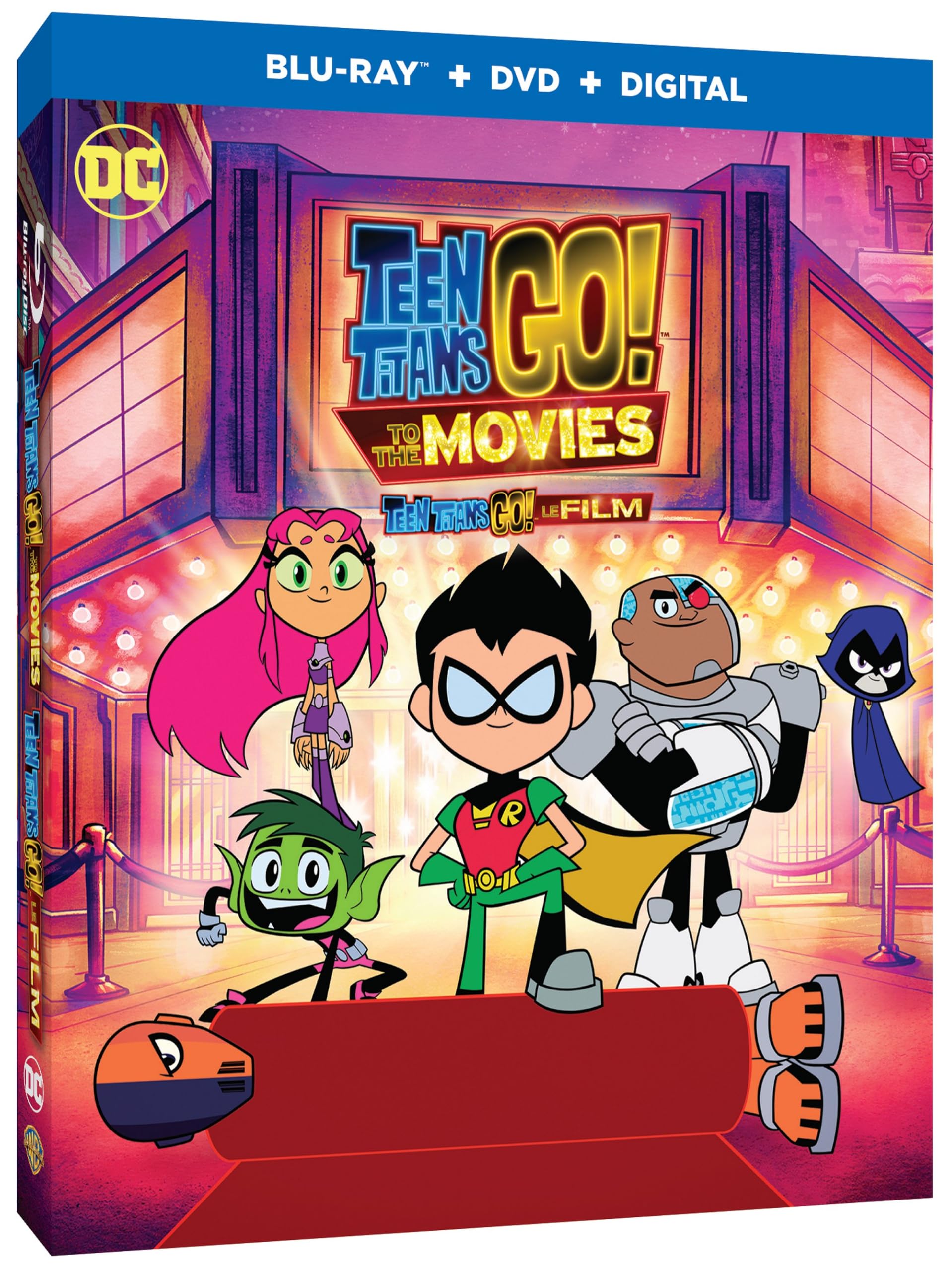 Teen Titans Go! to the Movies [Blu-ray + DVD + Digital HD] - Action-Packed Superhero Adventure for Kids & Families - Perfect for Movie Nights & Birthday Gifts