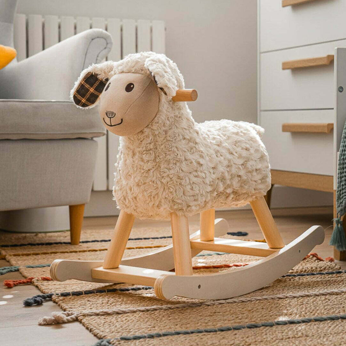 Lambert Rocking Sheep - Soft Plush Rocking Toy for Babies & Toddlers | Cute Nursery Decor & Soothing Baby Gift | Perfect for Playtime, Bedtime & Nursery Room Decor
