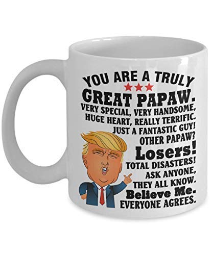Funny Donald Trump Coffee Mug - 11 Oz White Ceramic Cup for Thanksgiving Gifts, Father's Day & Office Humor | Perfect for Tea, Coffee & Gag Gifts
