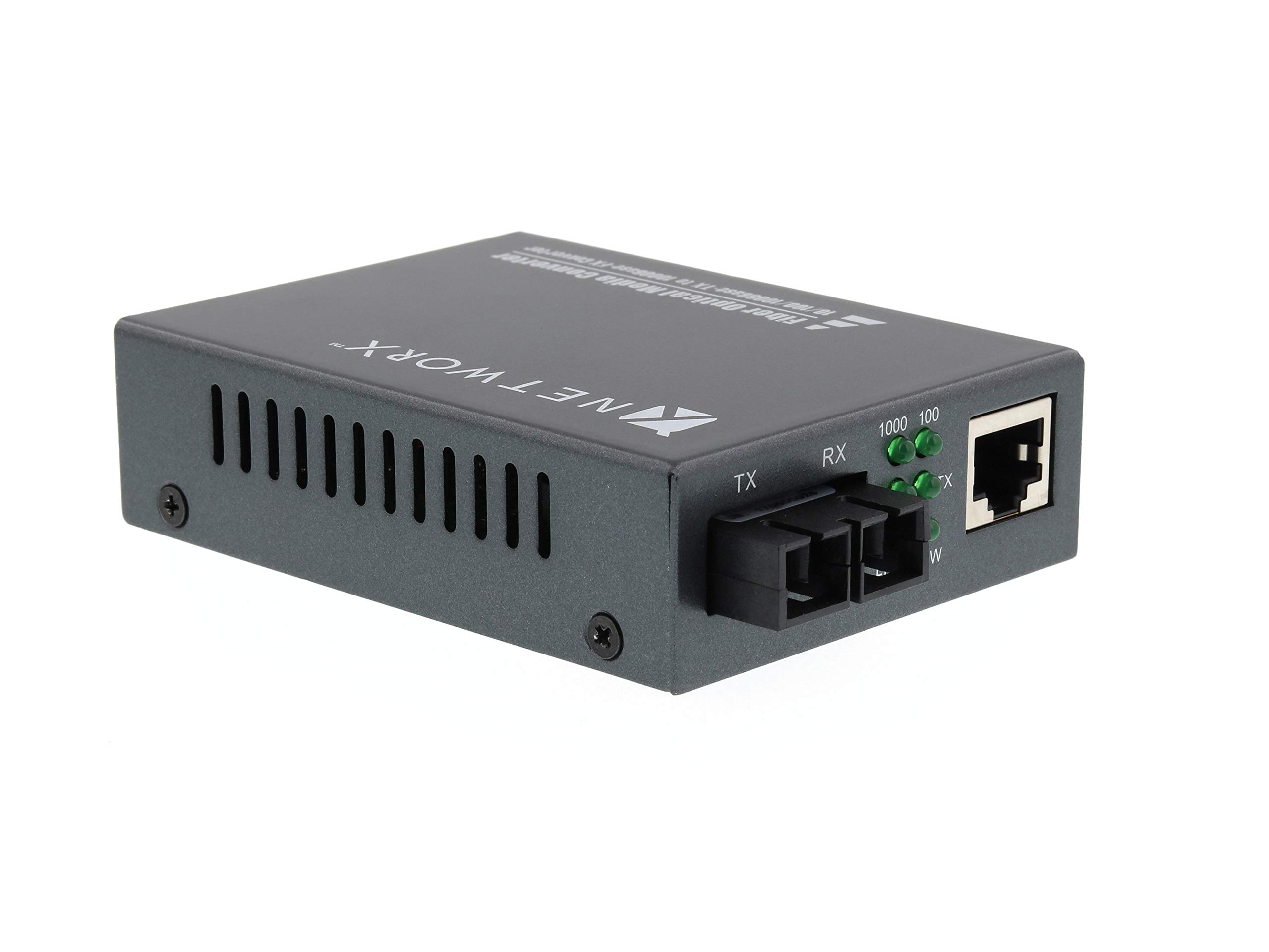 Gigabit Ethernet Fiber Media Converter - UTP to 1000Base-SX SC Multimode - High-Speed Network Conversion for Office, Data Center & Home Use