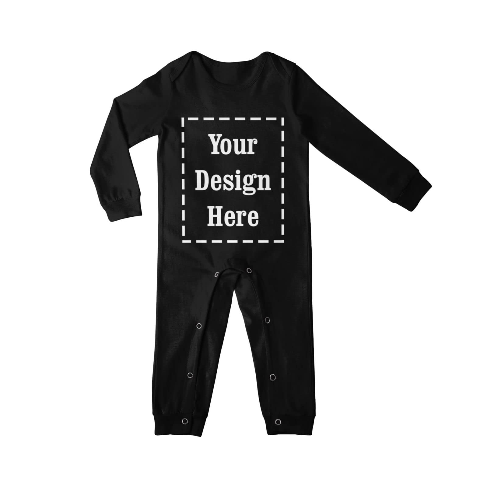 Personalized Baby Long Sleeve Cotton Shirt - Ultra Soft Custom Text & Image Outfit for Baby Girls & Boys - Perfect for Family Photos, Birthdays & Special Occasions