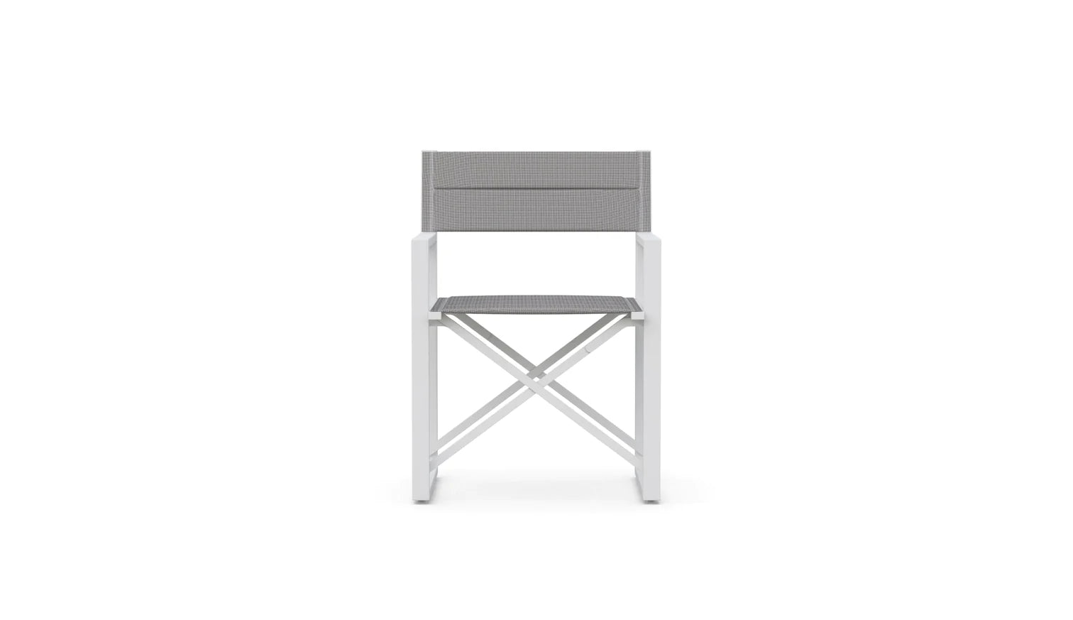 Amalfi Aluminum Outdoor Directors Chair Set of 4 - Lightweight Folding Beach Chairs for Patio, Poolside, Camping & Picnics
