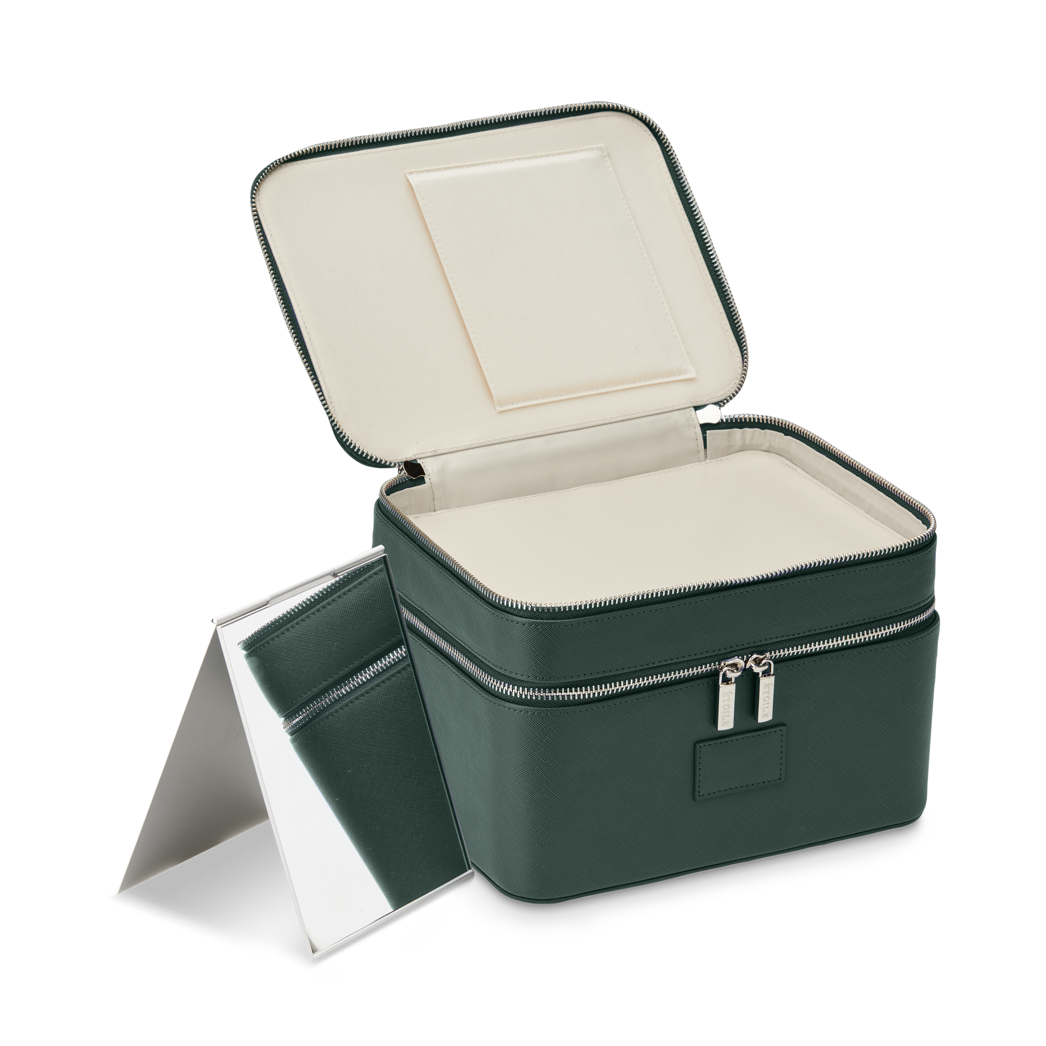 Duo Vanity Case - Travel Makeup Organizer with Mirror, Perfect for Women's Cosmetic Storage & On-the-Go Beauty Essentials | Ideal for Home, Office & Vacation Use