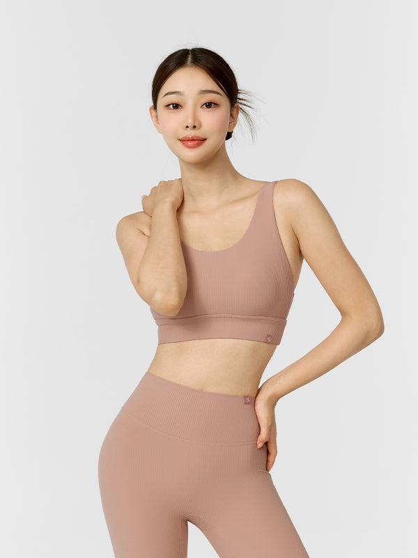 Comfortable Ribbed Bra Tops for Women - Seamless Support & Tension Relief - Perfect for Yoga, Workouts & Everyday Wear