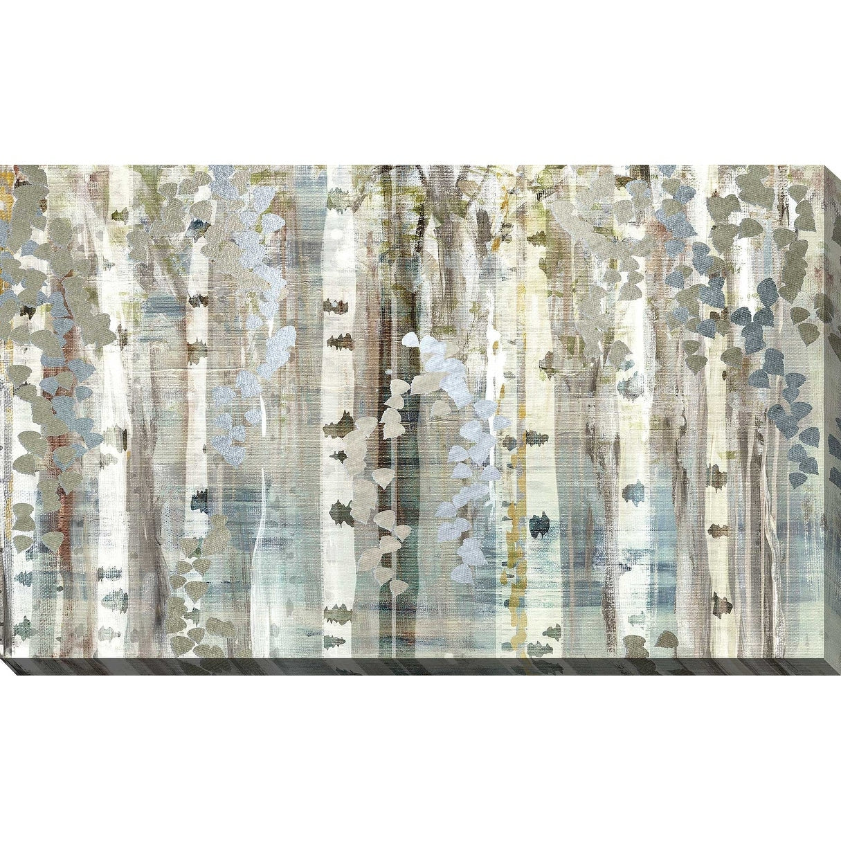 Birch Wood Meadow by Susan Jill - Stunning Canvas Wall Art Print for Home & Office Decor | Nature Landscape Painting for Living Room, Bedroom, or Gift