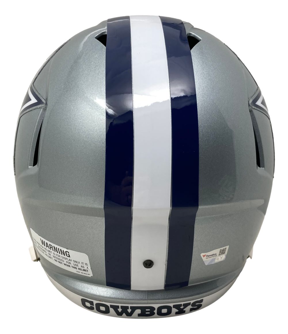 Authentic CeeDee Lamb Signed Dallas Cowboys Speed Replica Football Helmet with Display Case - Perfect for Collectors, Sports Memorabilia Fans, and Cowboys Enthusiasts