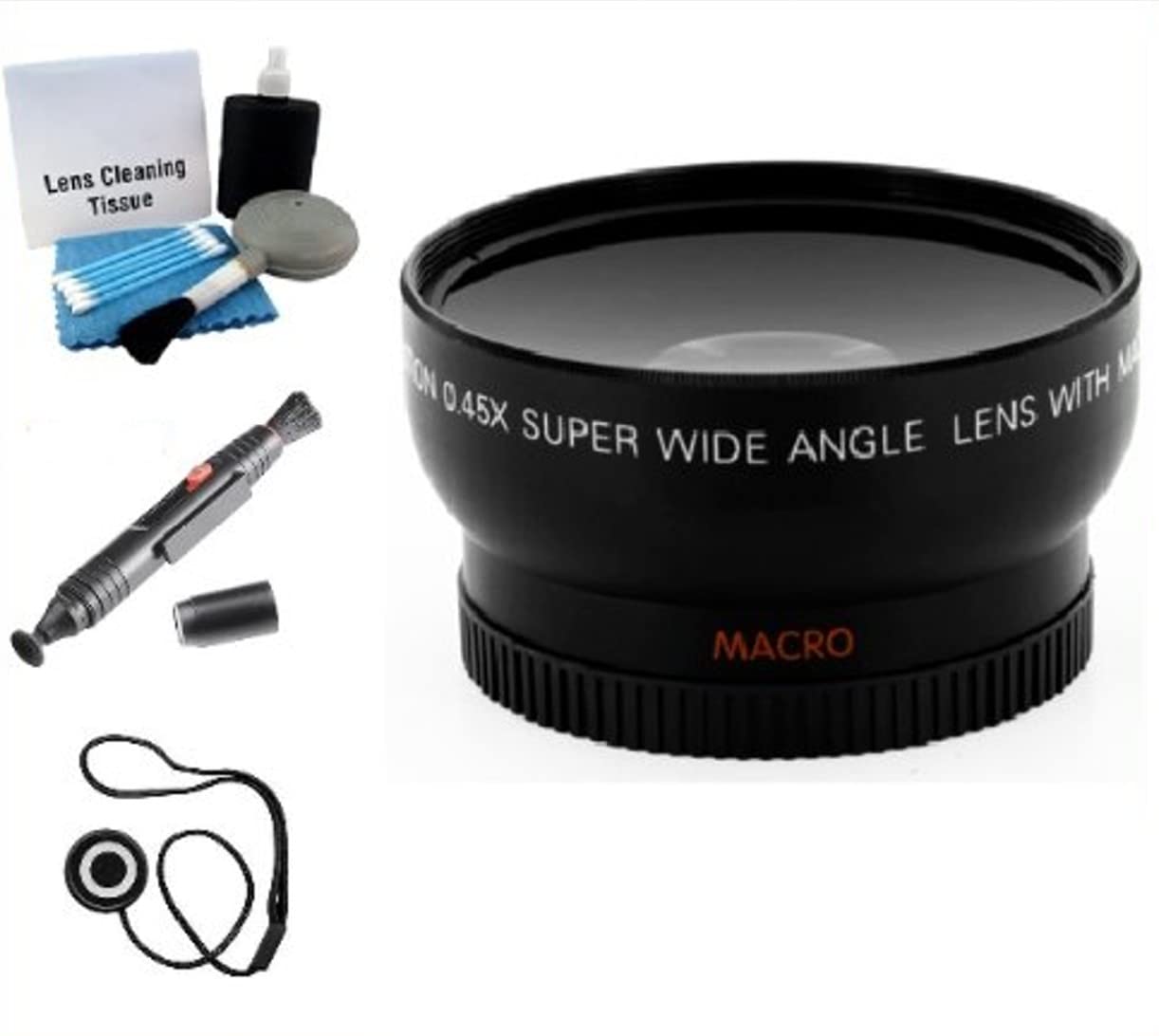 UltraPro 55mm Digital Pro Wide Angle & Macro Lens Kit for Sony Cameras - Includes Lens Cleaning Pen, Cap Keeper & Deluxe Cleaning Kit - Perfect for Travel Photography, Nature Shots & Close-Up Macro Shooting
