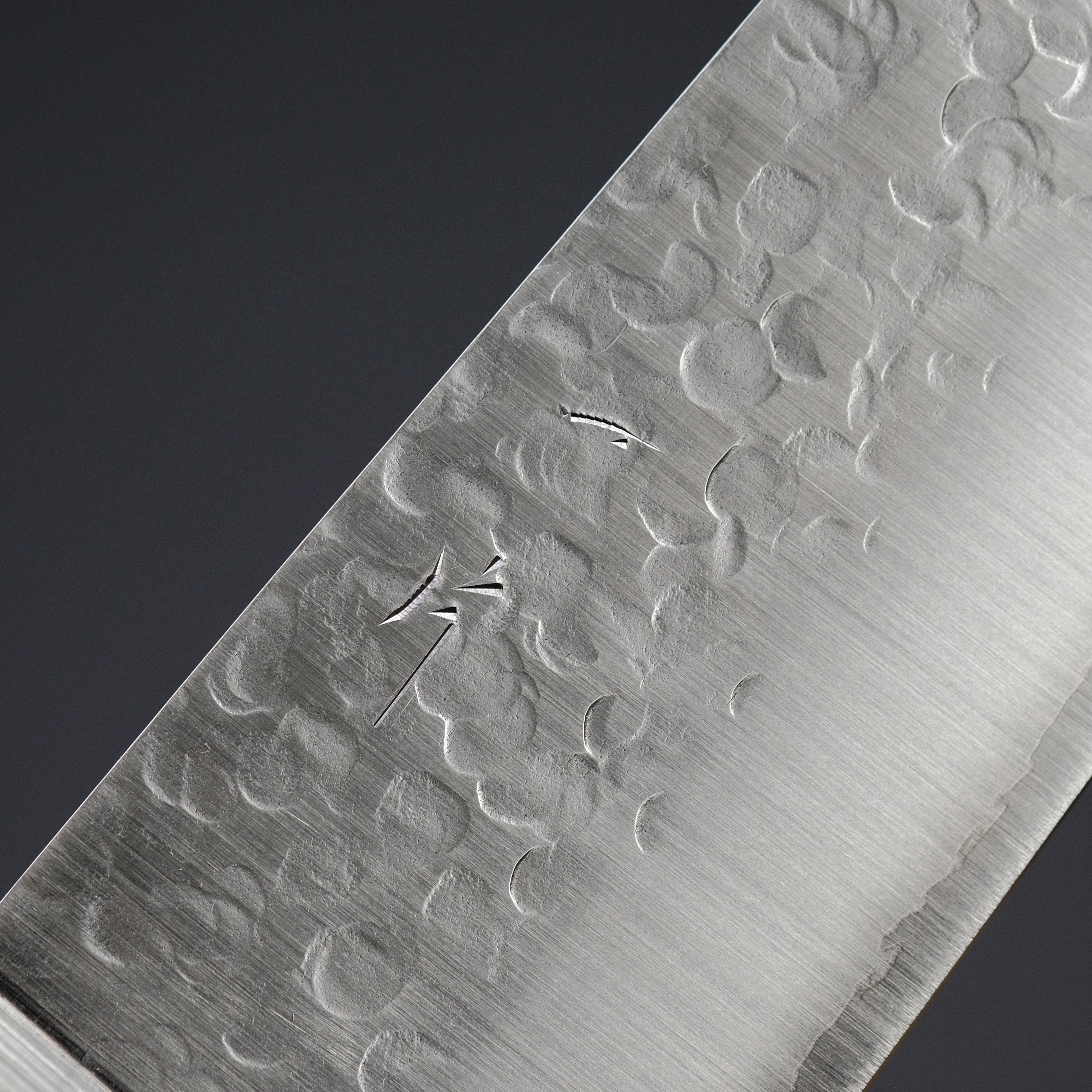 Hitohira T10 Tsuchime Gyuto 210mm Japanese Chef Knife with Pakka Wood Handle - Perfect for Sushi, Meat Cutting & Professional Kitchen Use