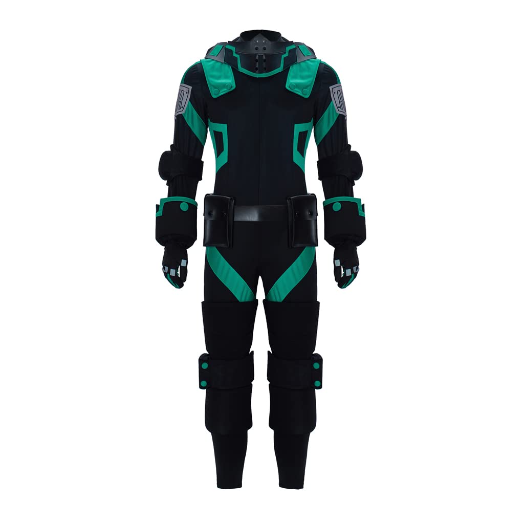BNHA Hero Cosplay Costume for Men - Black Battle Suit Anime Outfit for Halloween, Conventions & Cosplay Events | My Hero Academia Inspired Costume