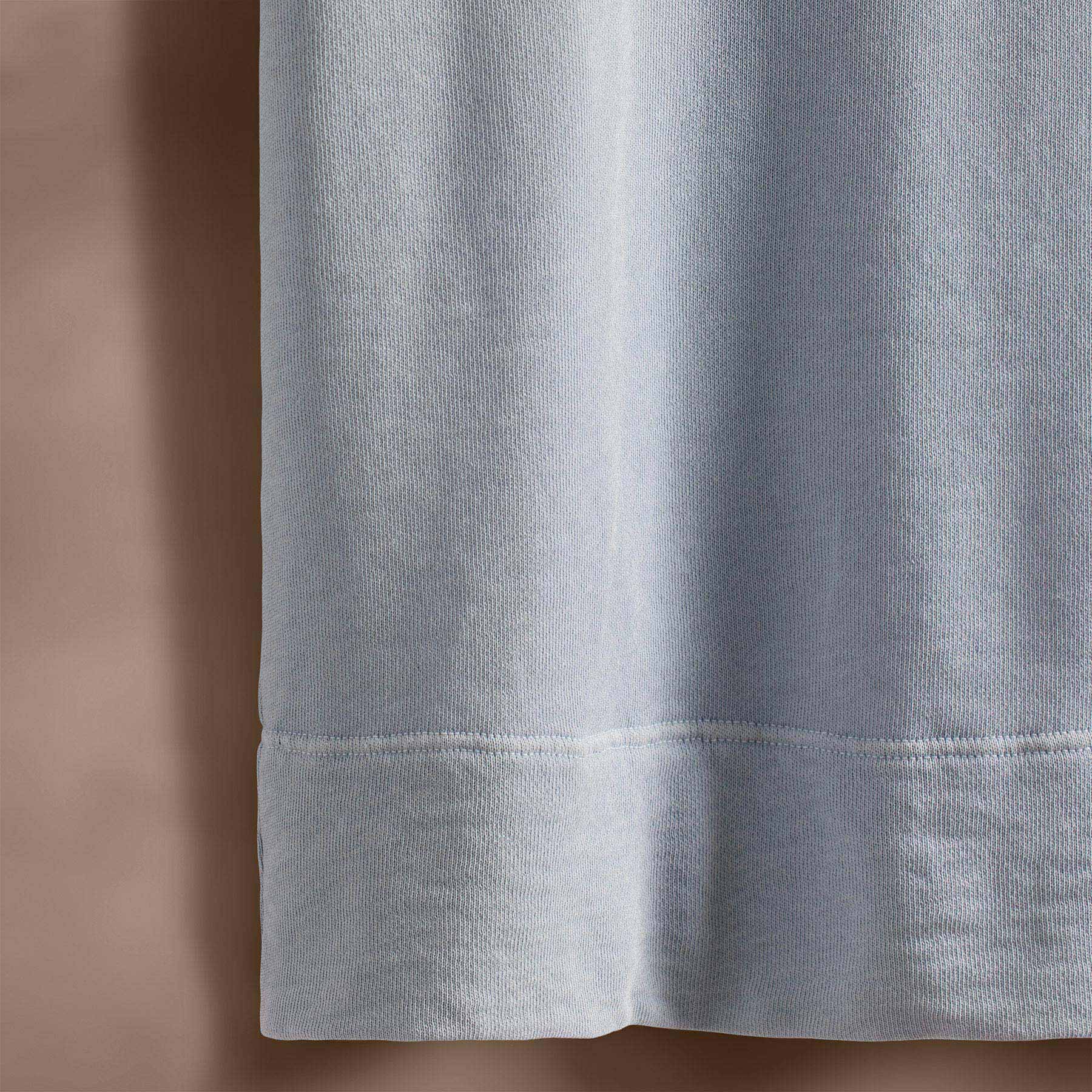 Vintage French Terry Sweatshirt for Women - Soft Grey Glacier Pigment Dyed Pullover | Cozy Casual Wear, Loungewear & Street Style Outfits