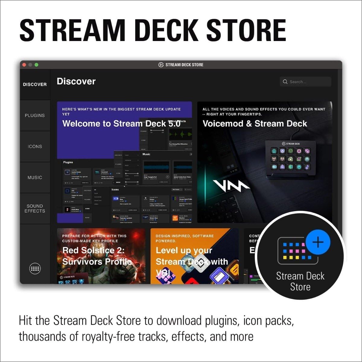 Elgato Stream Deck MK.2 White - 15 Key Studio Controller for OBS, Twitch & YouTube | Mac/PC