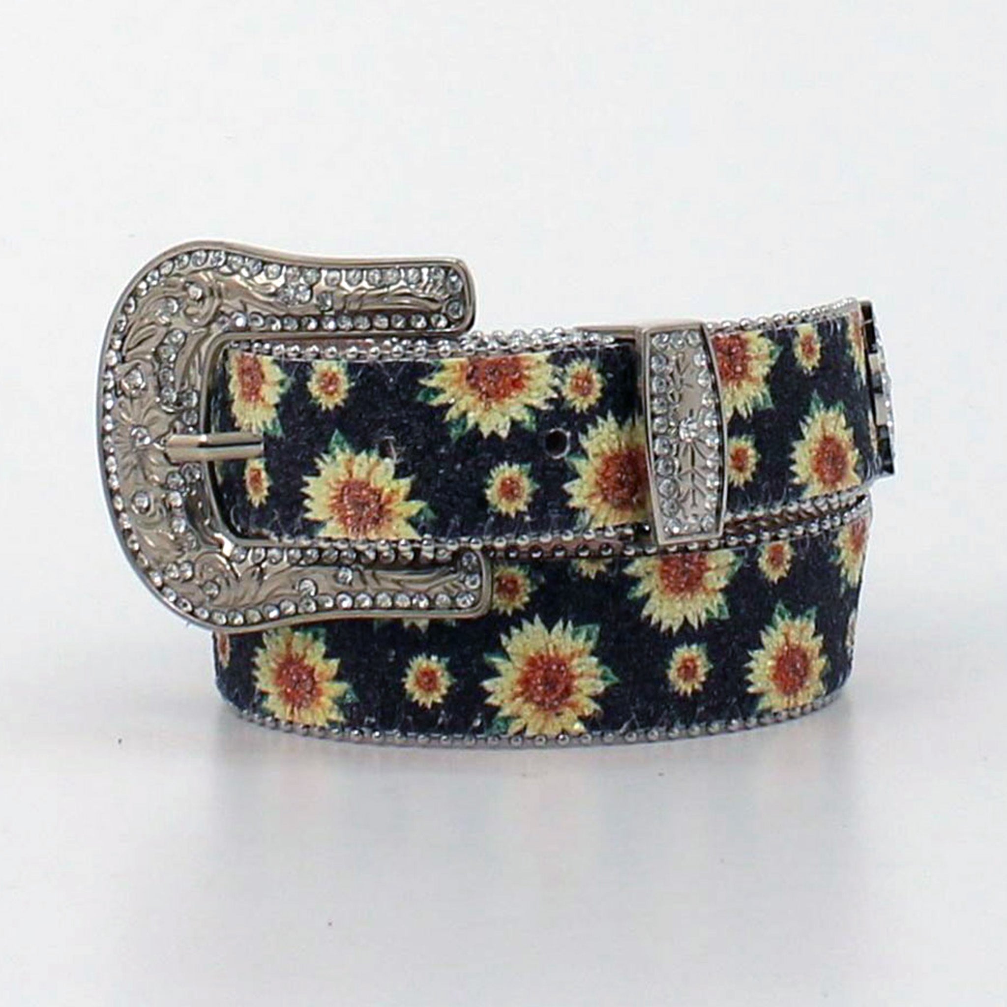 Sparkly Sunflower Belt for Girls - Stylish Glitter Waist Accessory for Ranch, Western, and Cowgirl Outfits | Perfect for Parties, Rodeos, and Country-Themed Events
