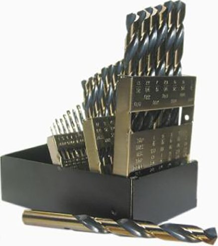 Norseman 93840 High Speed Steel Jobber Drill Bit Set - 115 Piece, 1/2