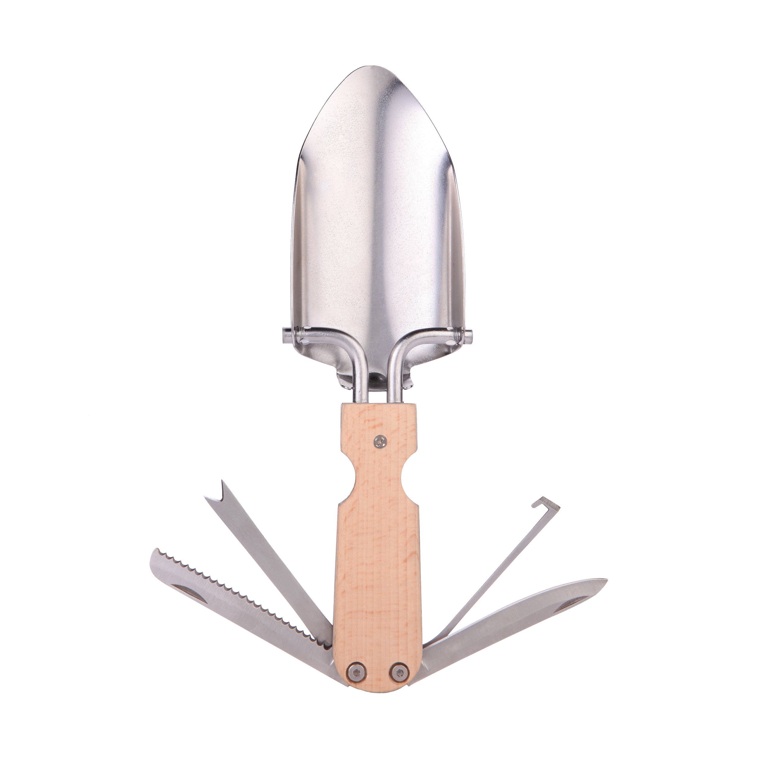 Compact Pocket Trowel Multi-Tool for Gardening, Camping & Survival - Stainless Steel Digging Tool with Carabiner Clip | Perfect for Outdoor Adventures, Hiking & Emergency Kits