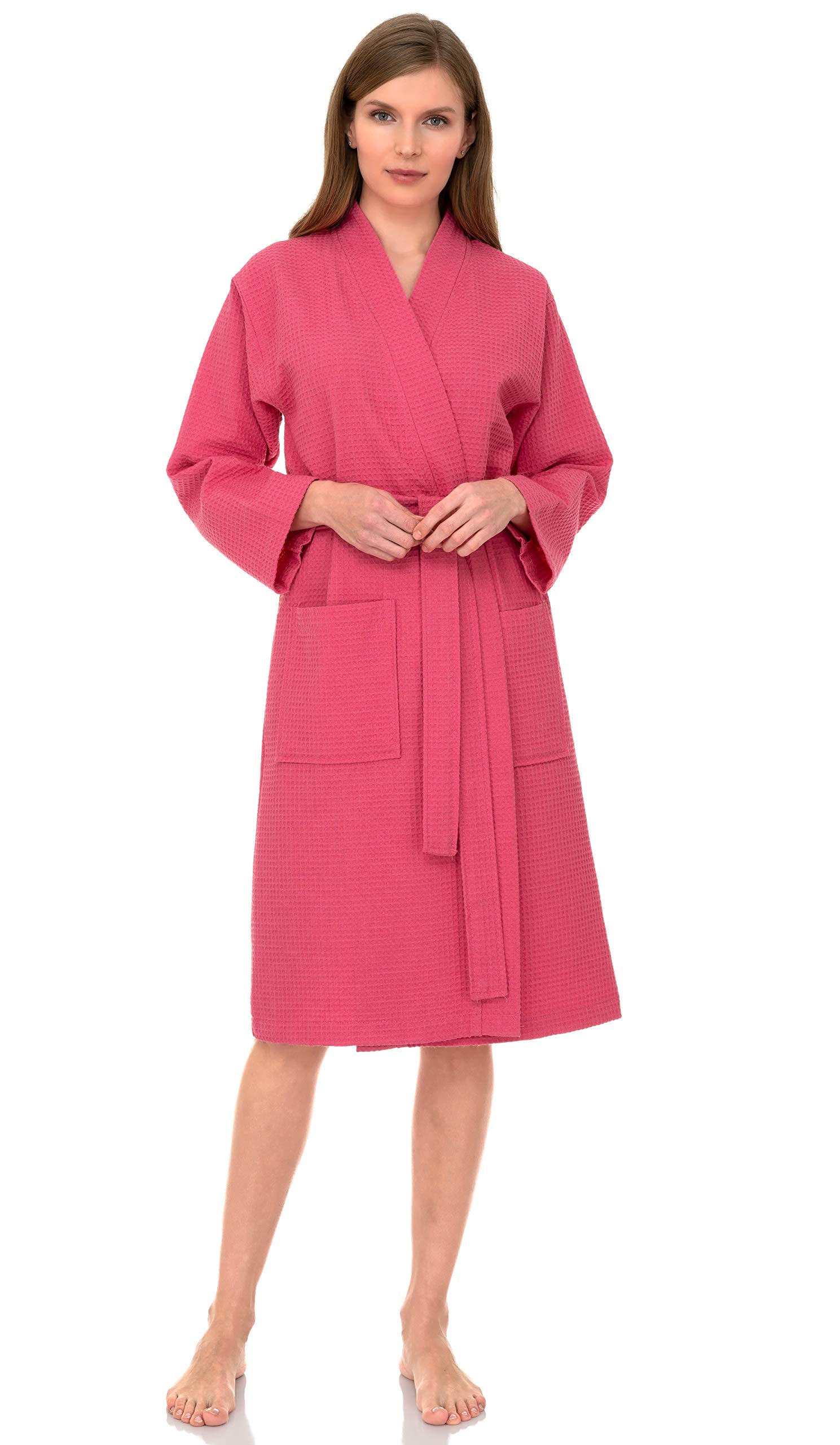 Soft & Cozy Women's Kimono Waffle Bathrobe - Lightweight Spa Robe for Women - Perfect for Relaxing at Home, Lounging & After Shower