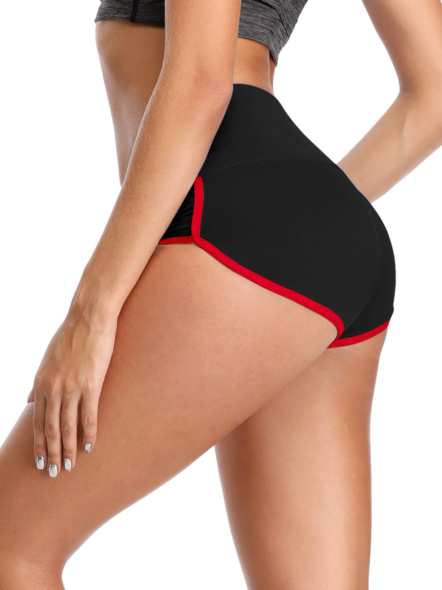 CADMUS Women's High Waisted Yoga Shorts - Breathable Workout Gym Running Shorts for Women - Perfect for Yoga, Pilates, Gym & Lounge Wear