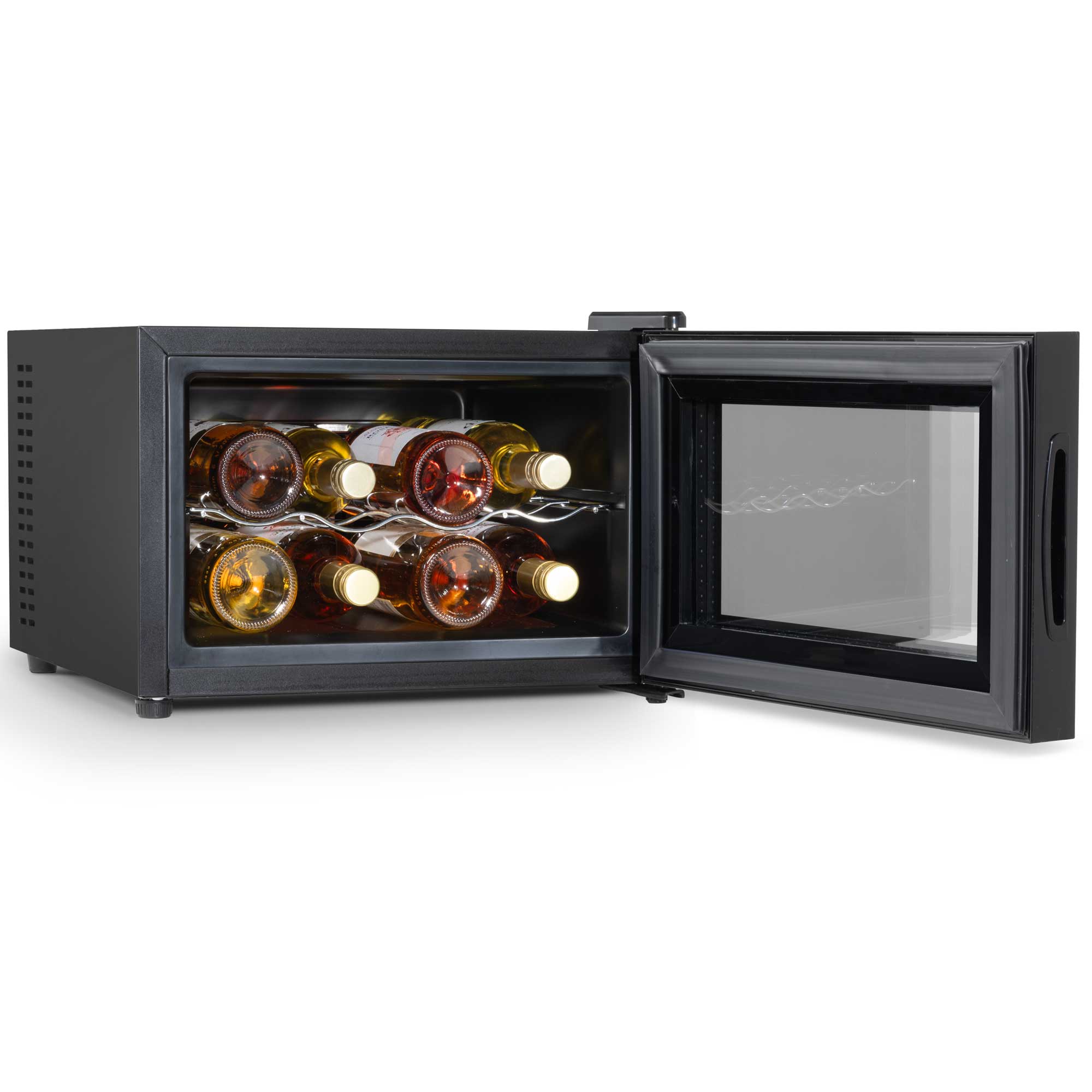Baridi 8 Bottle Thermoelectric Wine Cooler - Adjustable Temperature 5-18°C, Touch Control, Compact Tabletop Design - Perfect for Home, Office, or Restaurant Wine Storage