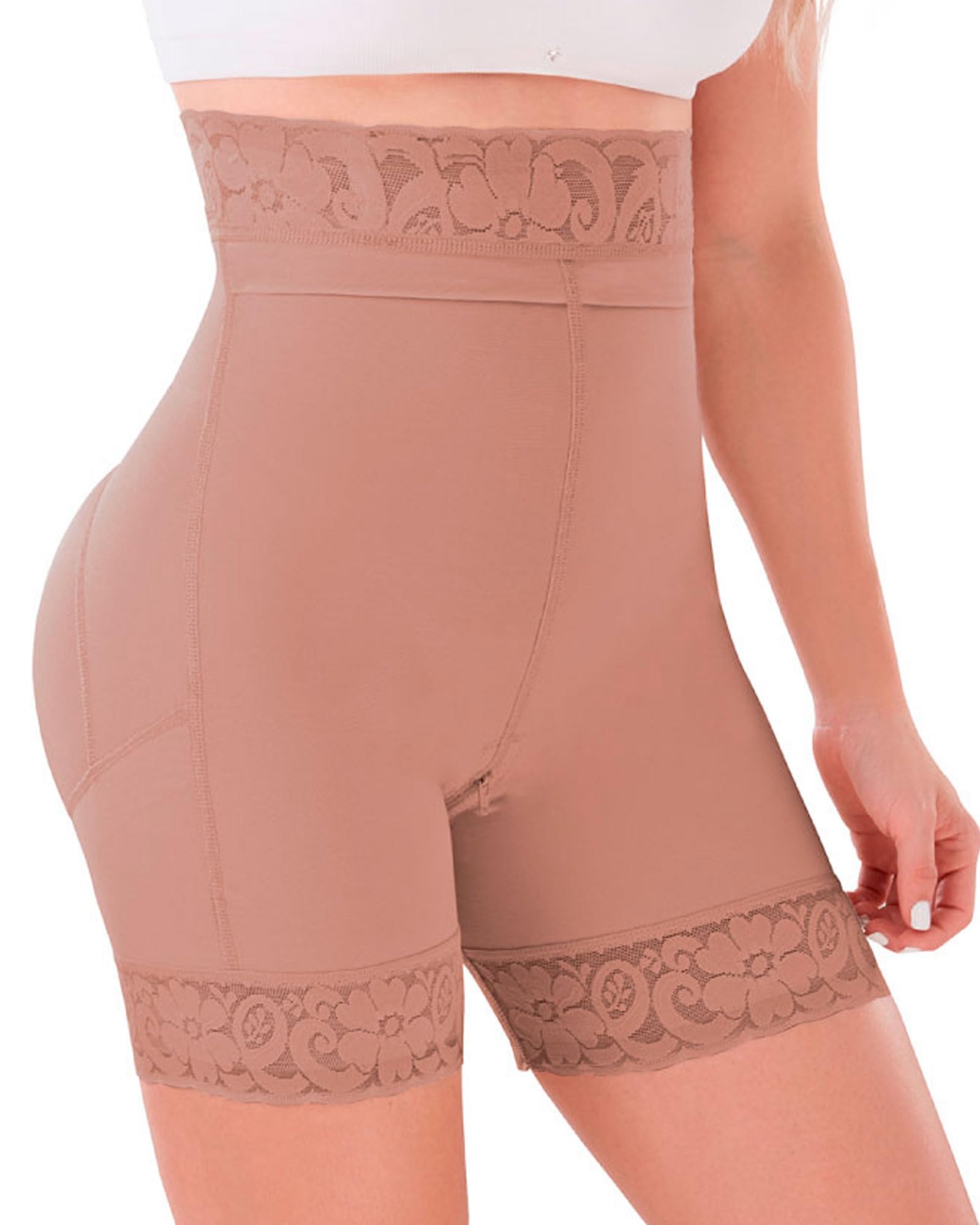 Shape Concept Butt Lifting Shorts for Women - High Compression Shapewear with Booty Lift & Tummy Control - Perfect for Workouts, Yoga & Everyday Wear