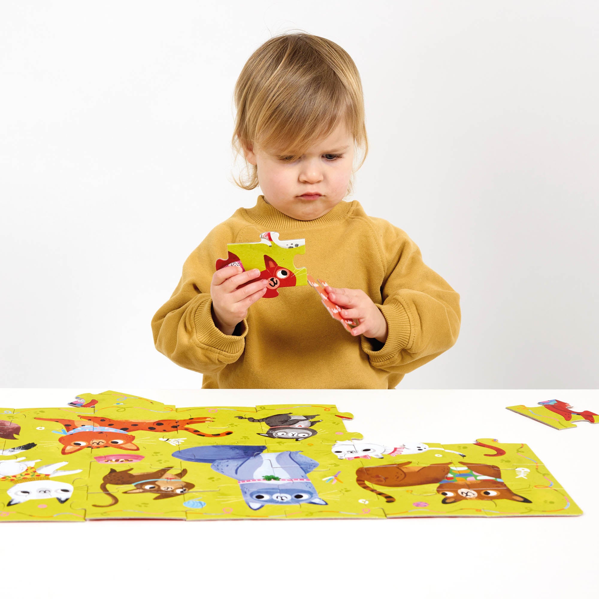 Banana Panda I Love Cats Puzzle - 40 Piece Jigsaw Puzzle for Kids, Fun Educational Toy for Cat Lovers - Perfect for Family Game Night & Preschool Learning Activities