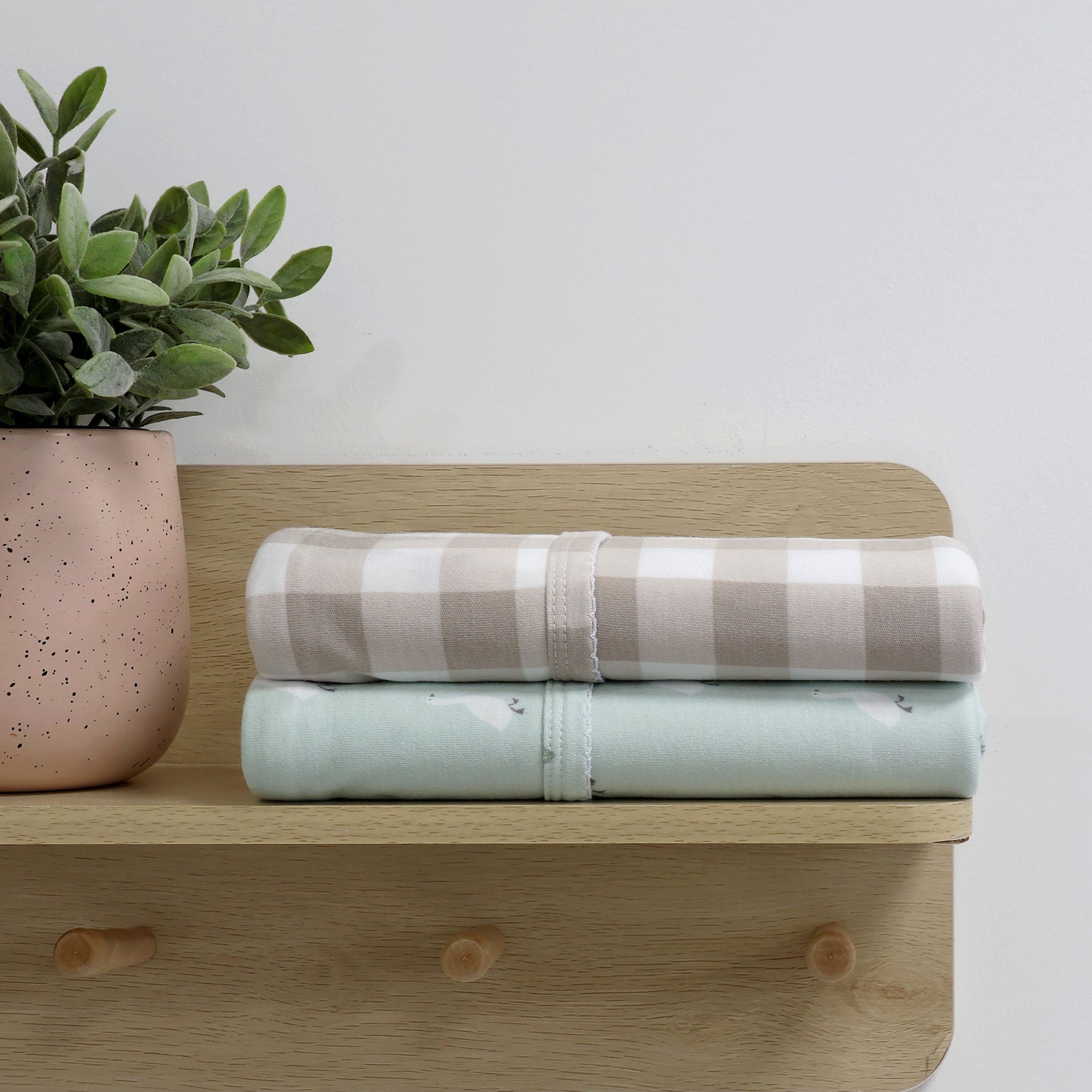 Provincial 2-Pack Jersey Wrap - Olive & Taupe Colors - Soft & Cozy for Home, Office, and Travel Comfort