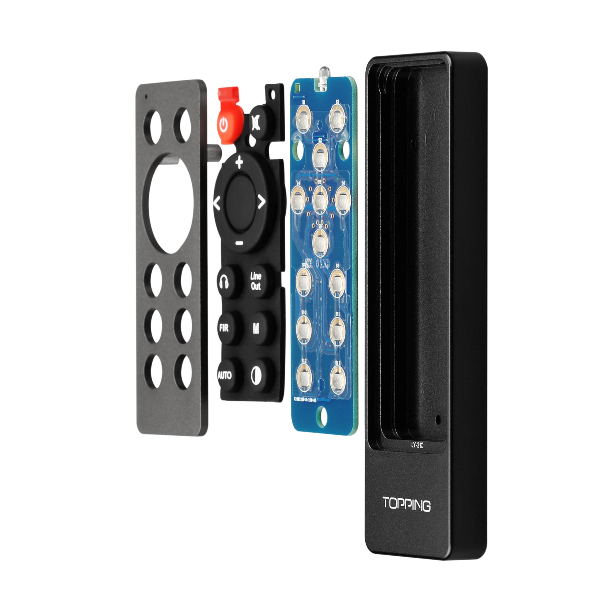Topping RC 22 Universal Remote Control for Smart Home Devices - Compatible with TV, DVD, Soundbar & Streaming Players | Perfect for Living Room, Bedroom & Home Theater Setup