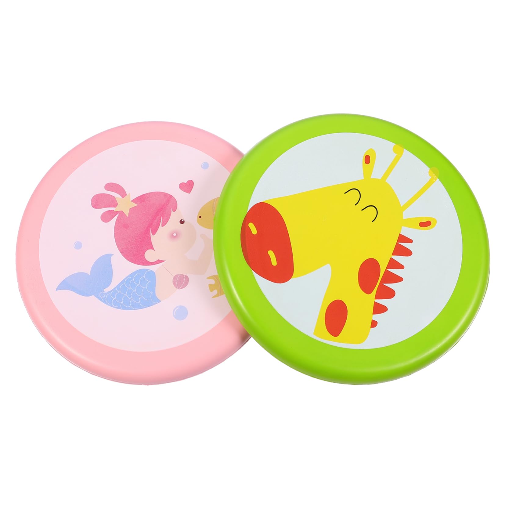 Kisangel Kidcraft 2-Piece Outdoor Sports Playset for Kids - Durable PU Flying Disc & Space Plate Toys for Outdoor Play, Beach, Park, and Backyard Fun