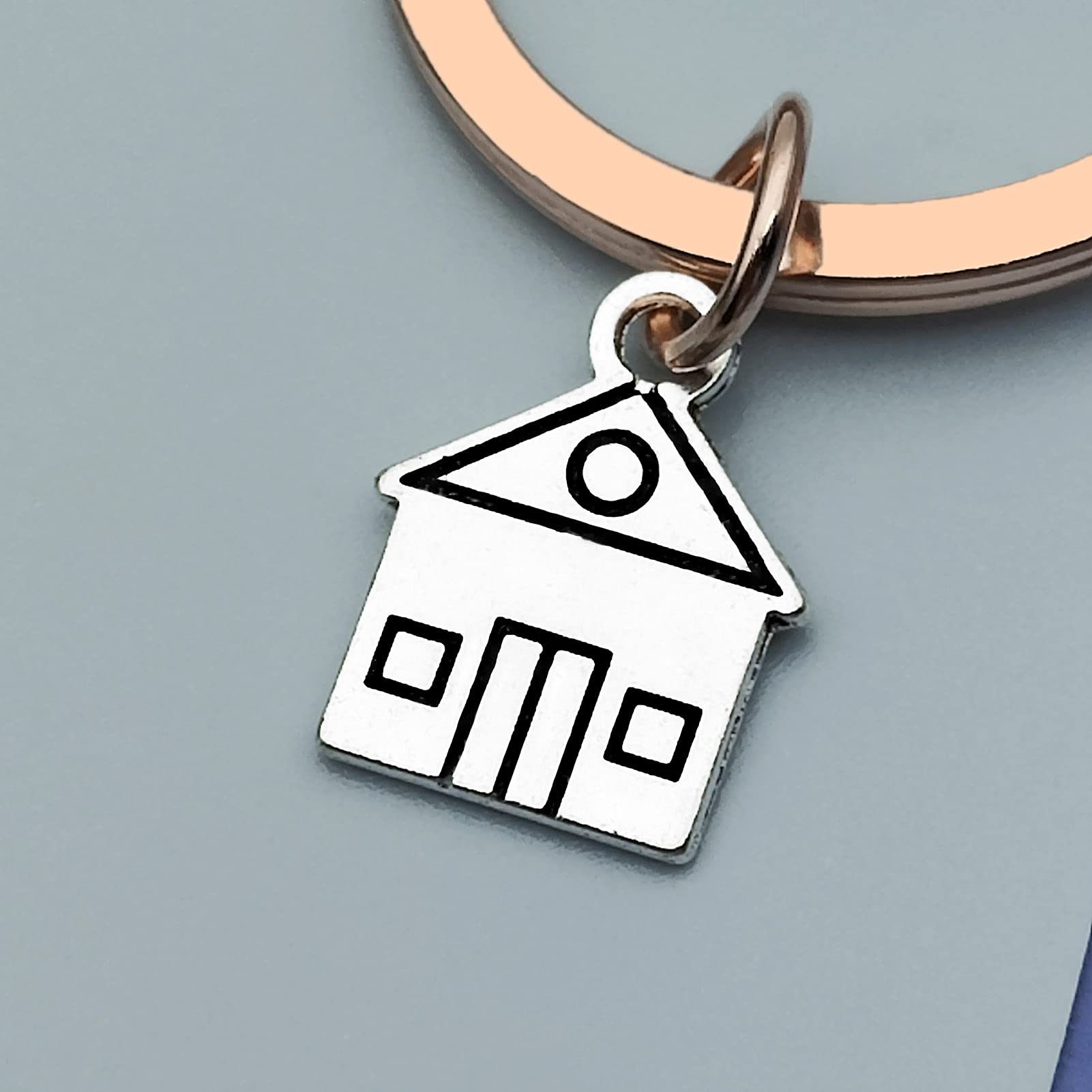 Vadaka Funny Housewarming Gifts for New Homeowners - First Home Keychain Jewelry, Realtor Closing Gifts & Moving-In Key Chain (Perfect for Housewarming Parties, New Home Celebrations & Realtor Appreciation Gifts)