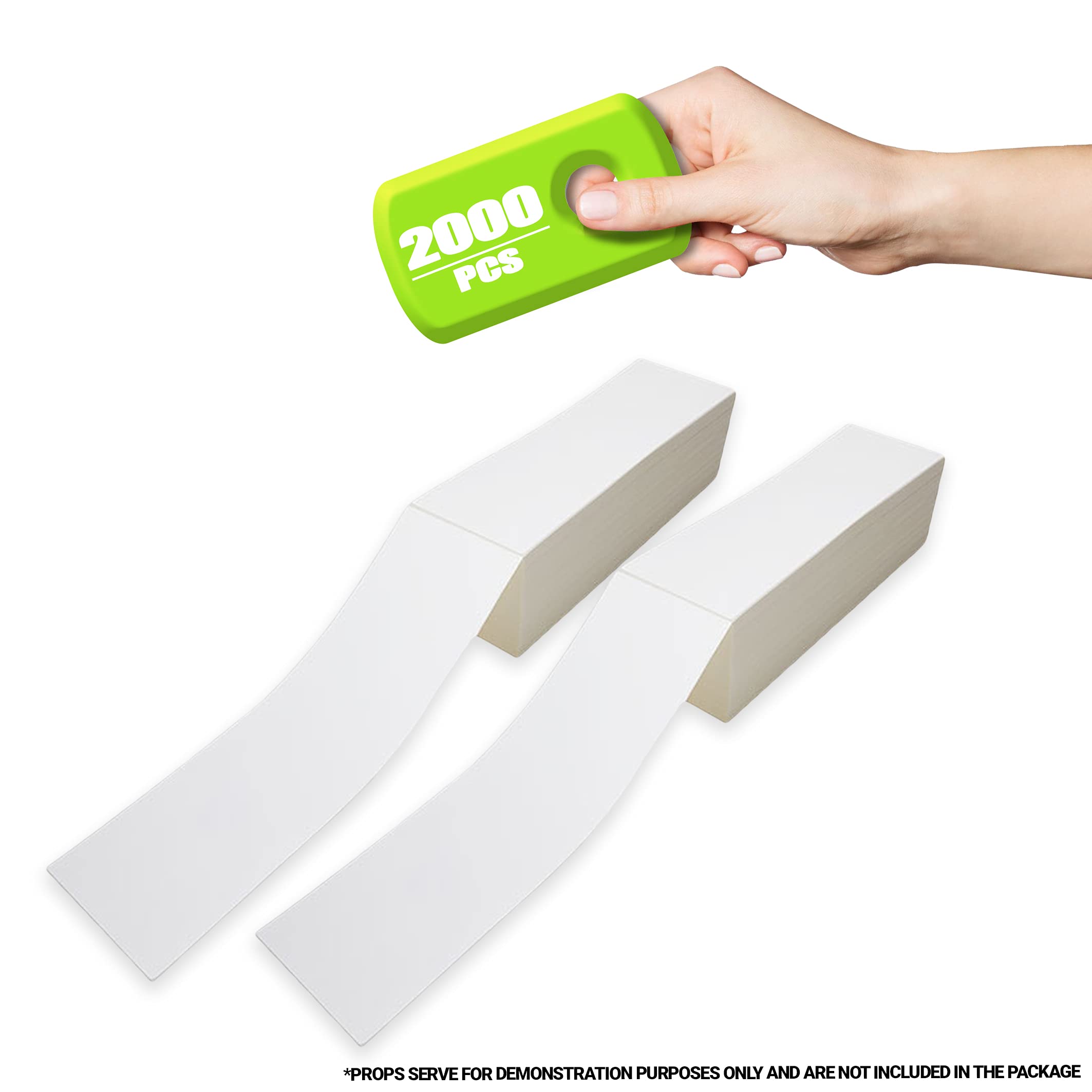 AMZ White Direct Thermal Label Paper, 4 x 13 Inches - 2000 Pack Thermal Shipping Labels for Printing - Self-Adhesive Thermal Printer Labels - Temperature-Resistant Barcode Labels for Shipping, Packaging & Logistics (Ideal for E-commerce, Warehousing & Inventory Management)