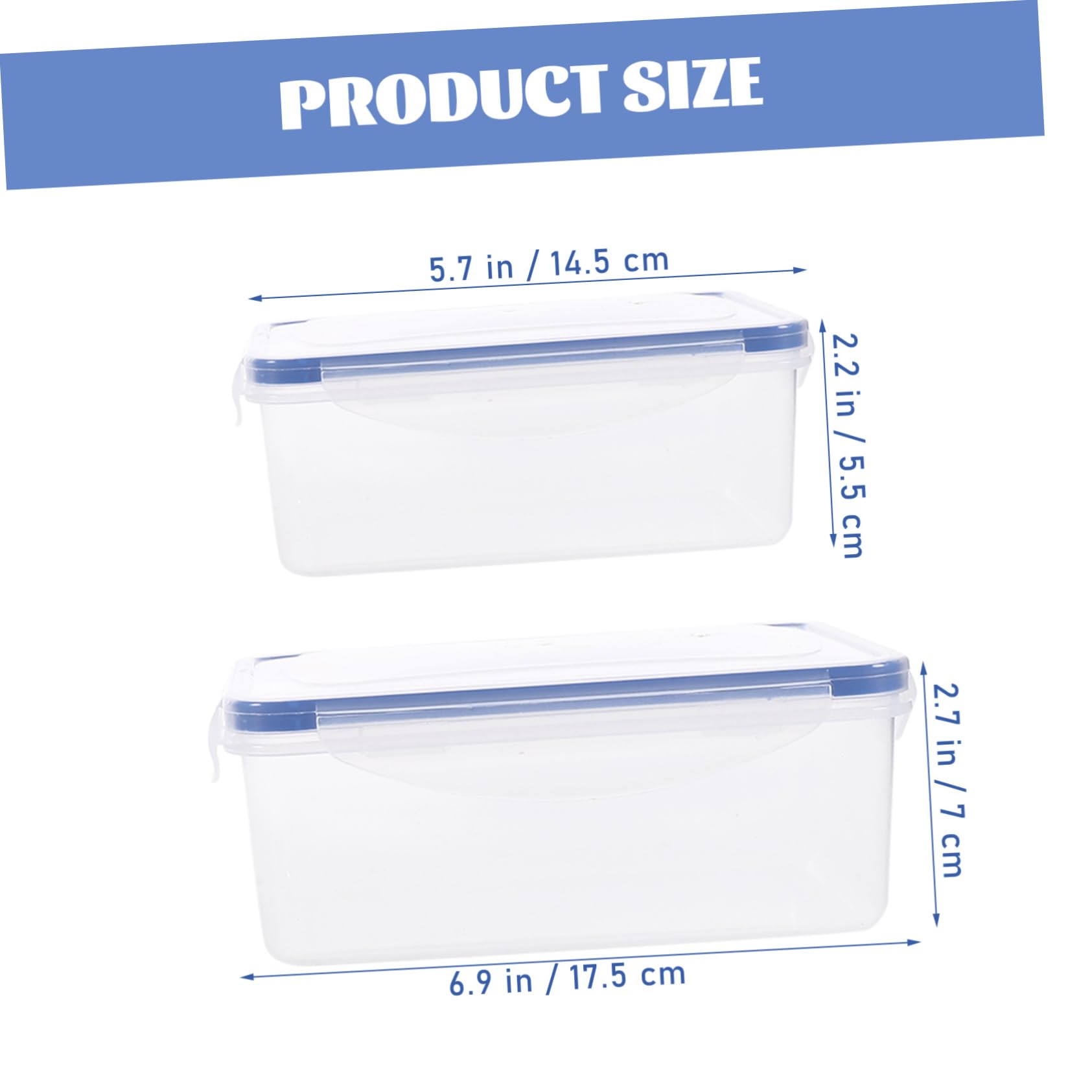 VOSAREA 4-Piece Airtight Food Storage Containers for Sandwiches | BPA-Free PP Plastic & Silicone | Microwave & Dishwasher Safe | Compact Lunch Box for Kids, Adults | Perfect for School, Work, Picnics & Travel