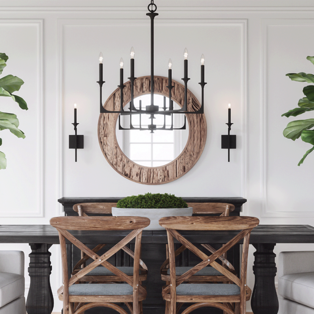Dinesh Modern Crystal Chandelier - Elegant Ceiling Light Fixture for Dining Room, Living Room, Bedroom | Perfect for Home Decor, Wedding & Party Lighting