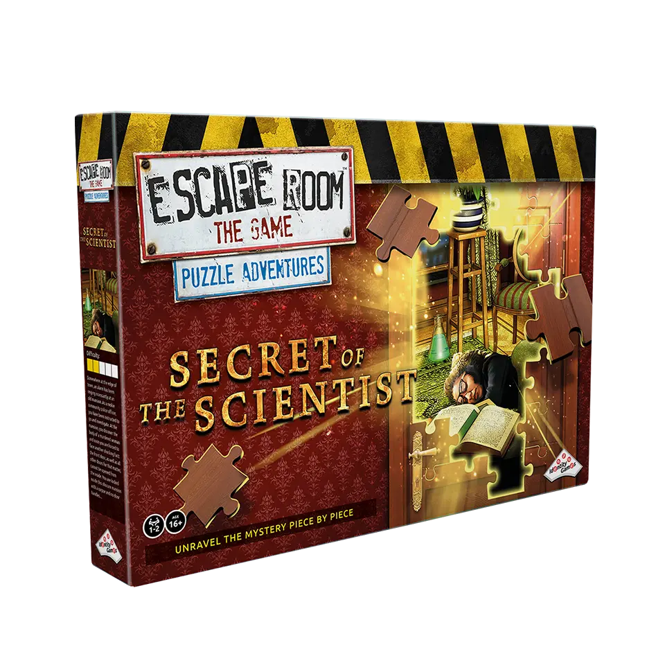 Escape Room Puzzle Game: The Scientist's Secret - Brain-Teasing Adventure for Team Building & Family Game Night