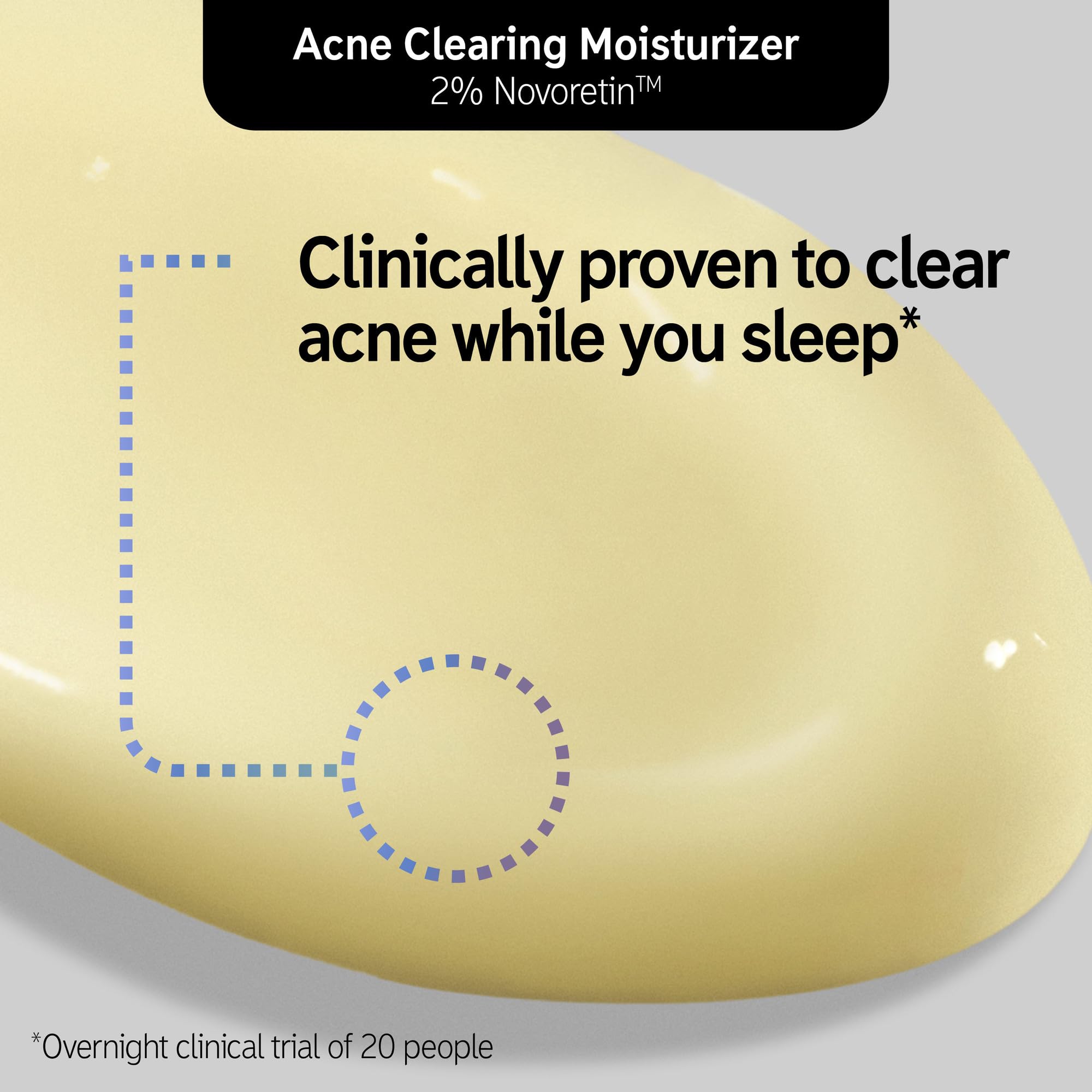 The INKEY List SuperSolutions Novoretin 2% Moisturizer - Skin Clearing Night Cream for Blemishes & Breakouts, Non-Comedogenic Face Moisturizer (1.69 fl oz) | Perfect for Overnight Acne Treatment & Clear Skin Routine
