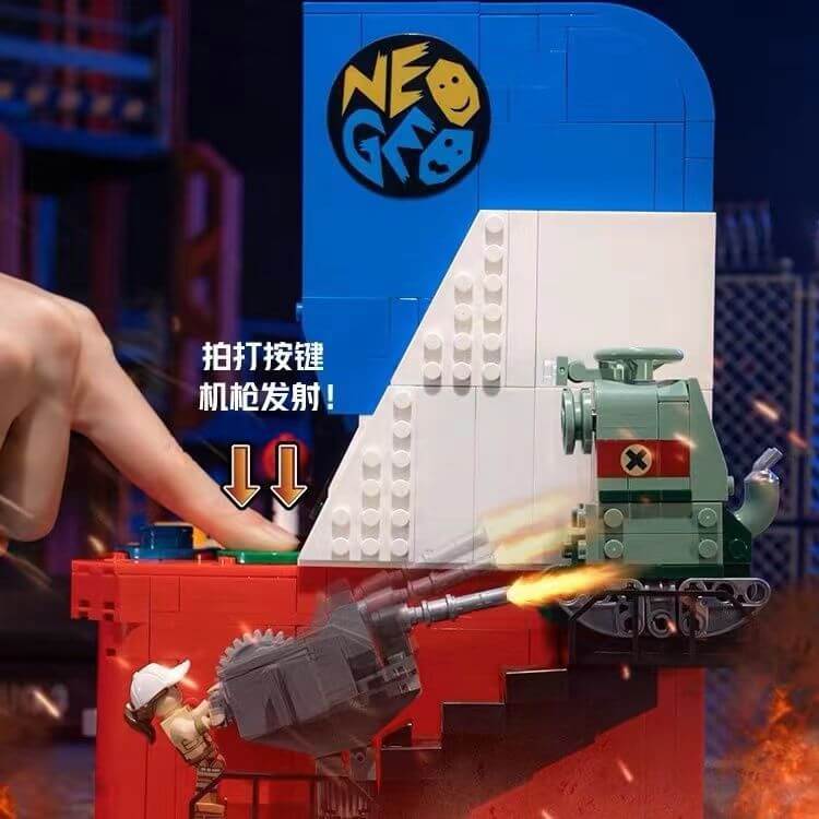 Pantasy 86231 Metal Slug 3 Scene NEOGEO Arcade Building Blocks Set - Retro Video Game Collectible for Home Decoration & Gift for Gamers