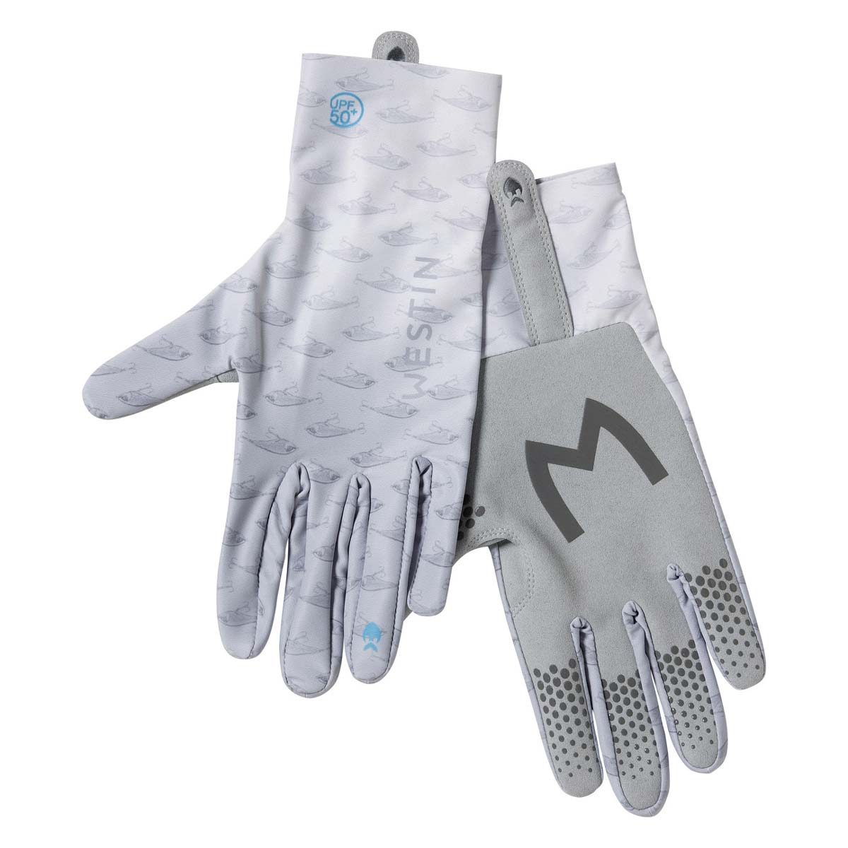 Westin Solar UPF 50+ Full Finger Fishing Gloves - Sun Protection for Outdoor Fishing, Kayaking, Boating & Water Sports