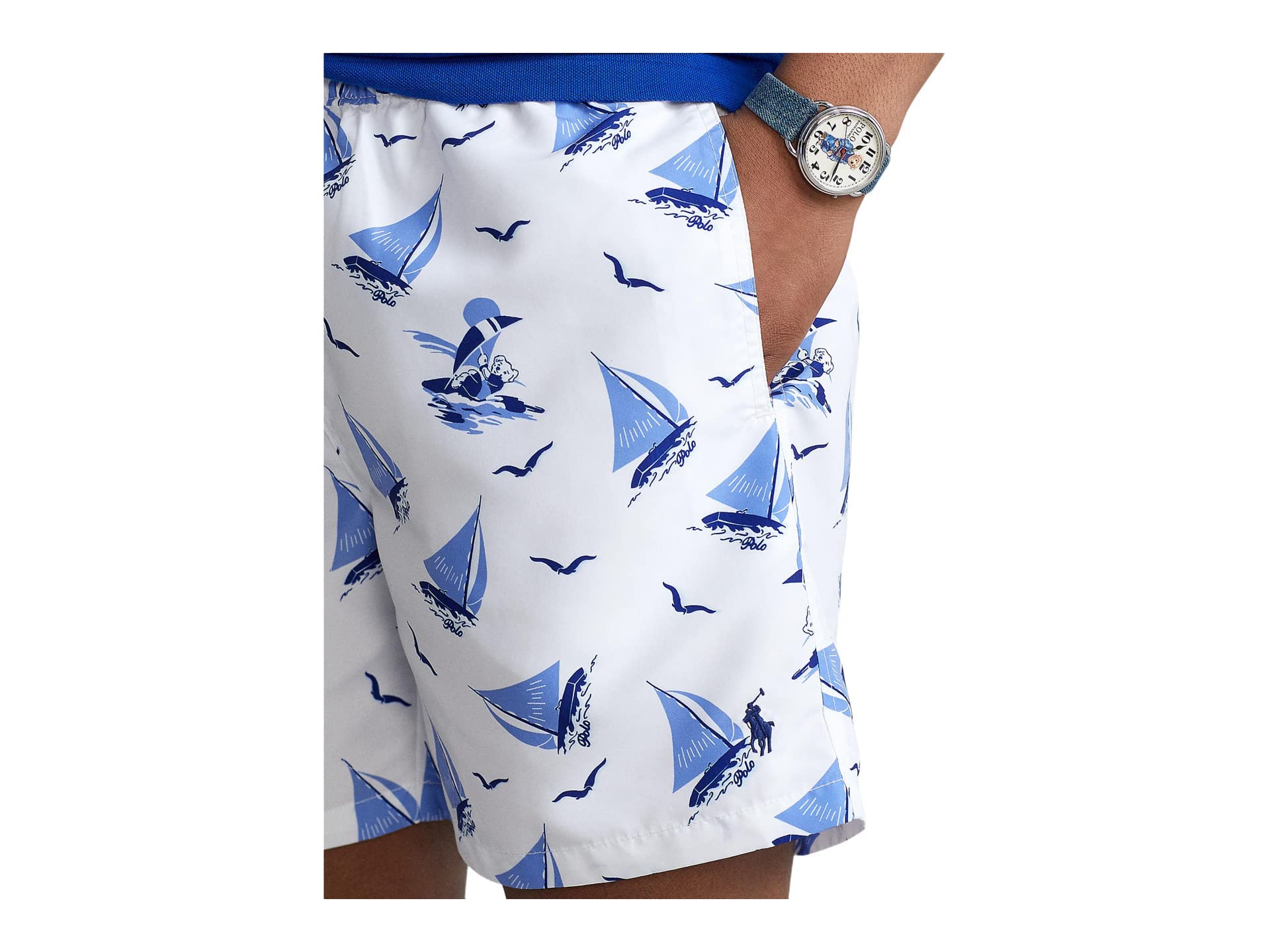 Ralph Lauren Men's Bear Traveler Swim Shorts - Quick-Dry, Comfortable Swim Trunks for Beach, Pool & Vacation | Perfect for Summer Travel & Water Activities