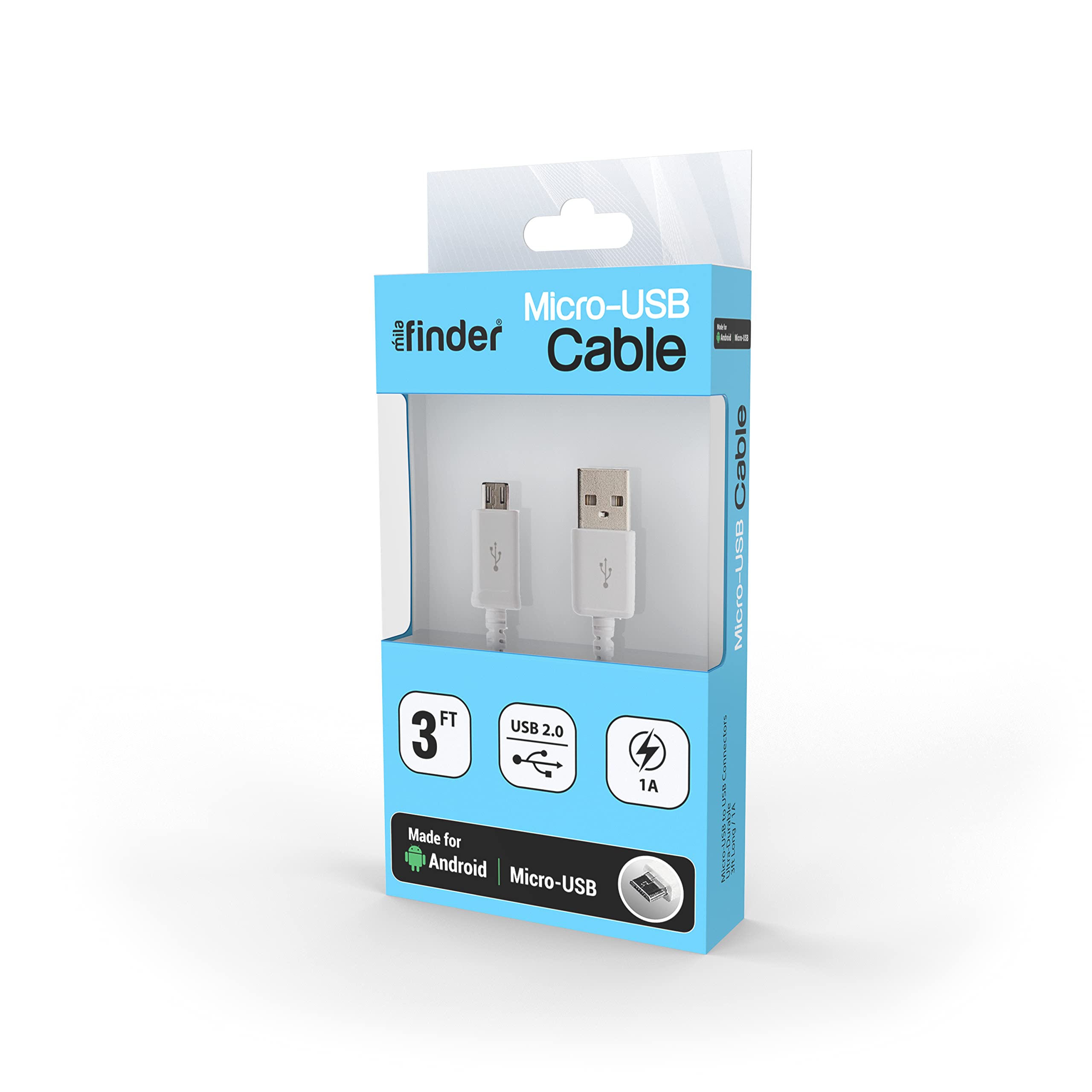 Fast Charging Micro USB Cable - 3ft Durable Nylon Braided Charger for Android Phones, Tablets & More - Perfect for Home, Office & Travel Use