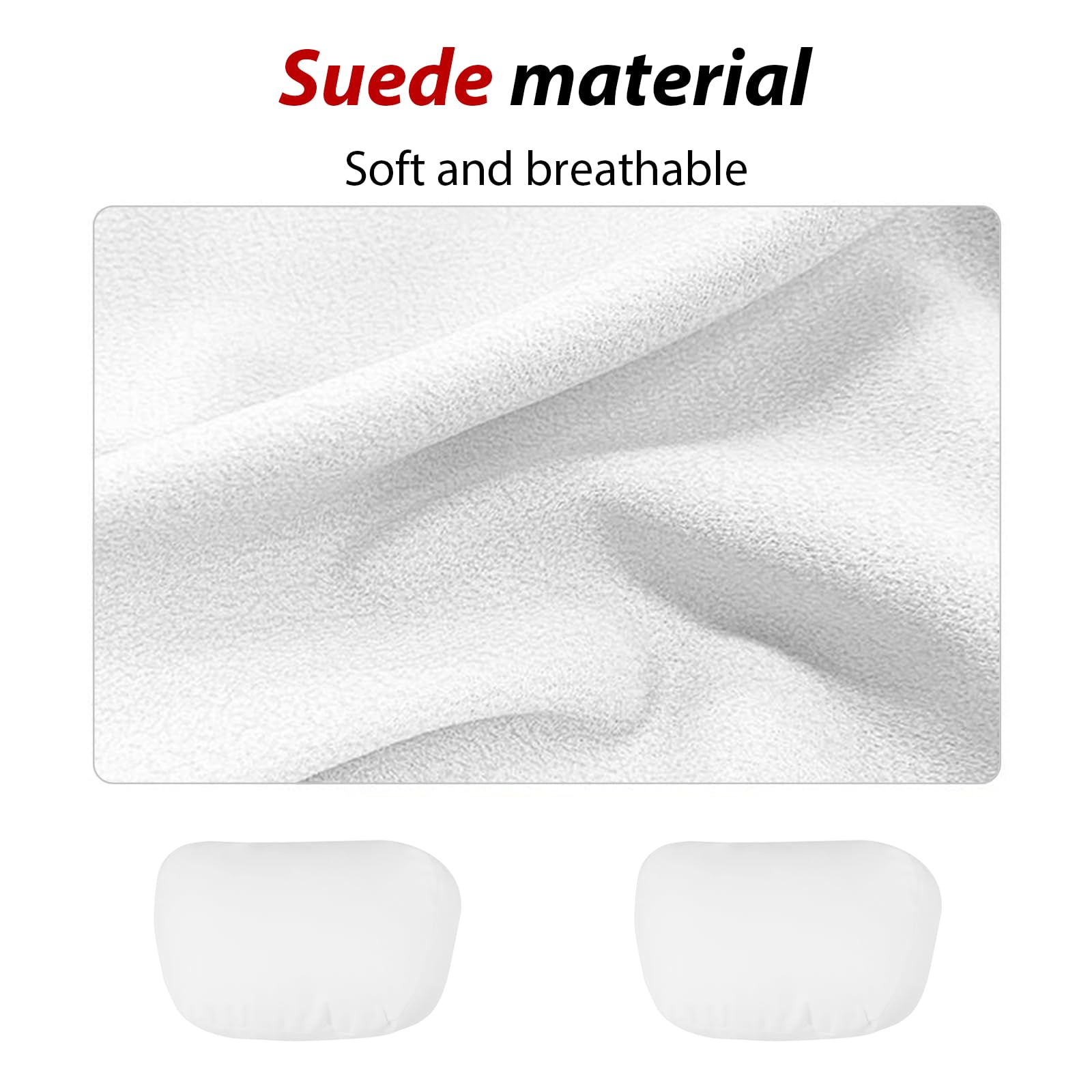 Tesla Model 3/Y/S/X Car Headrest Pillow - 2 Pack Ultra Soft Neck Support Cushion for Travel & Commuting - White Tesla Accessories for Comfortable Long Drives