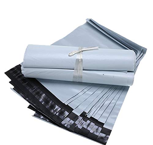 300 Pcs White Poly Mailers 24x24 - Self Adhesive Waterproof Shipping Envelopes, Tear-Proof Postal Bags for Ecommerce, Online Stores & Small Business Packaging