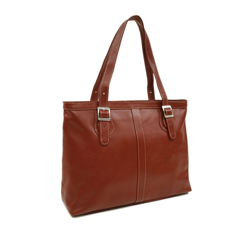 Stylish Red Laptop Tote Bag for Women - Spacious Work & Travel Essentials Organizer - Perfect for Office, Business Trips & Daily Commute