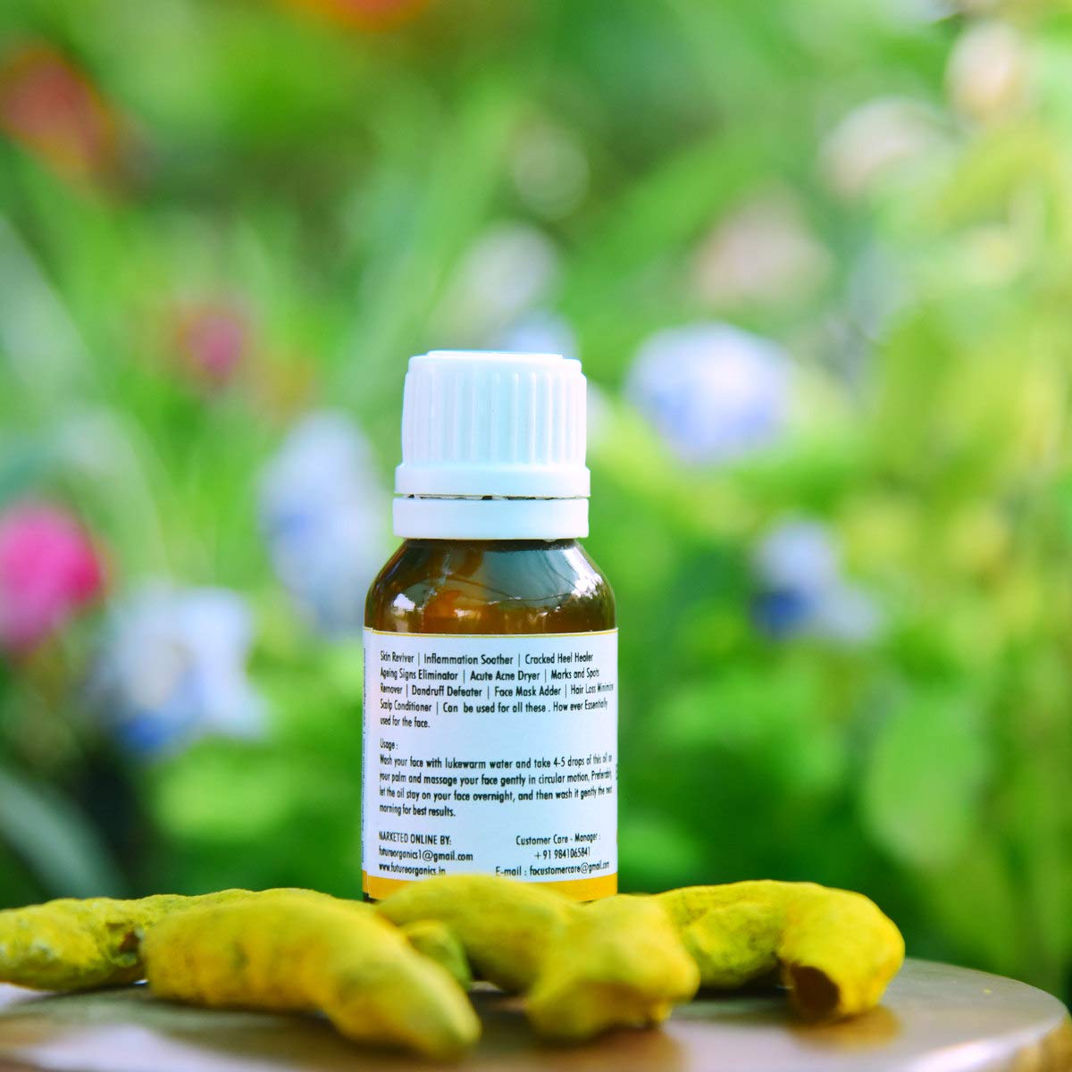 Pure Turmeric Essential Oil for Face & Skin Care - 15ml | Anti-Aging, Brightening & Acne Treatment | Aromatherapy, Massage & DIY Beauty