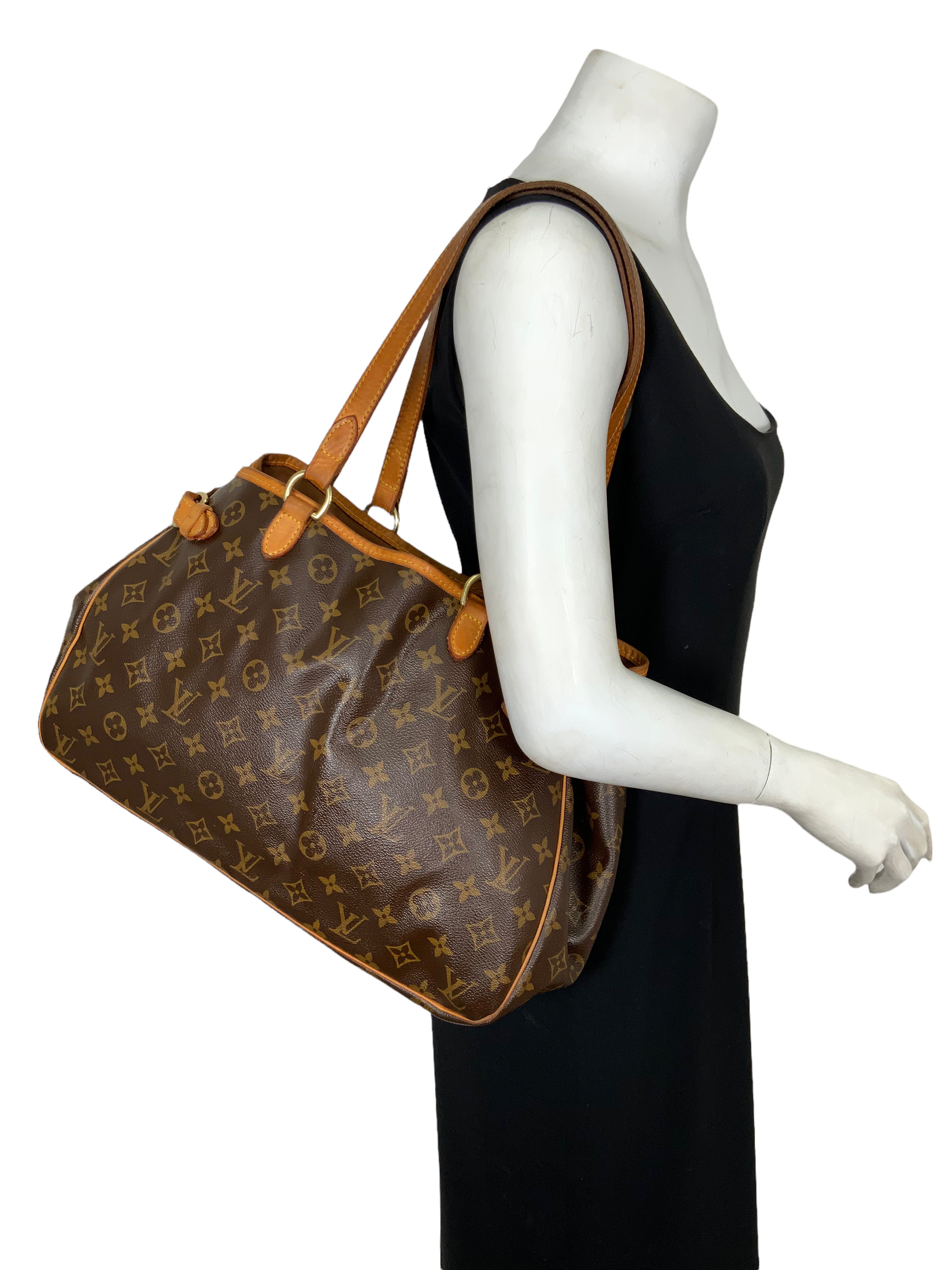Authentic Louis Vuitton Monogram Batignolles Horizontal Shoulder Bag - Luxury Leather Crossbody Purse for Women | Perfect for Work, Travel & Everyday Use