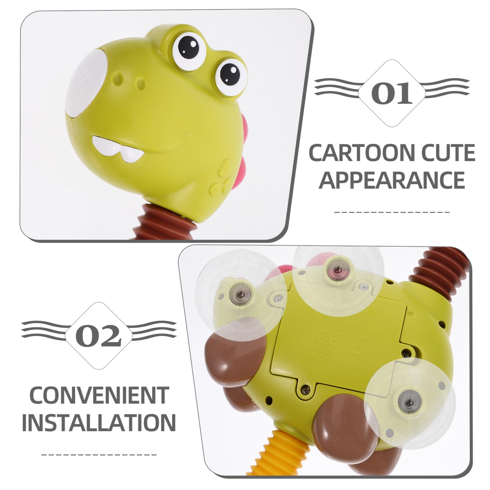 Hoement Kids Shower Head - Fun Animal Shaped Bath Sprayer Toy for Children, Plastic Swim Shower Head for Toddlers & Kids - Perfect for Bath Time Play & Learning Water Safety