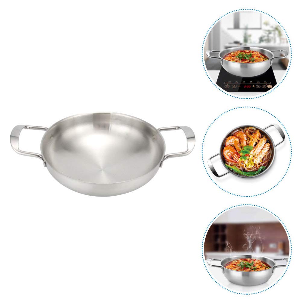 Nonstick Japanese Pasta Pot with Lid - Flat Bottom Ramen & Seafood Cooking Pan for Home Use | Perfect for Pancakes, Sauces & Stock Making