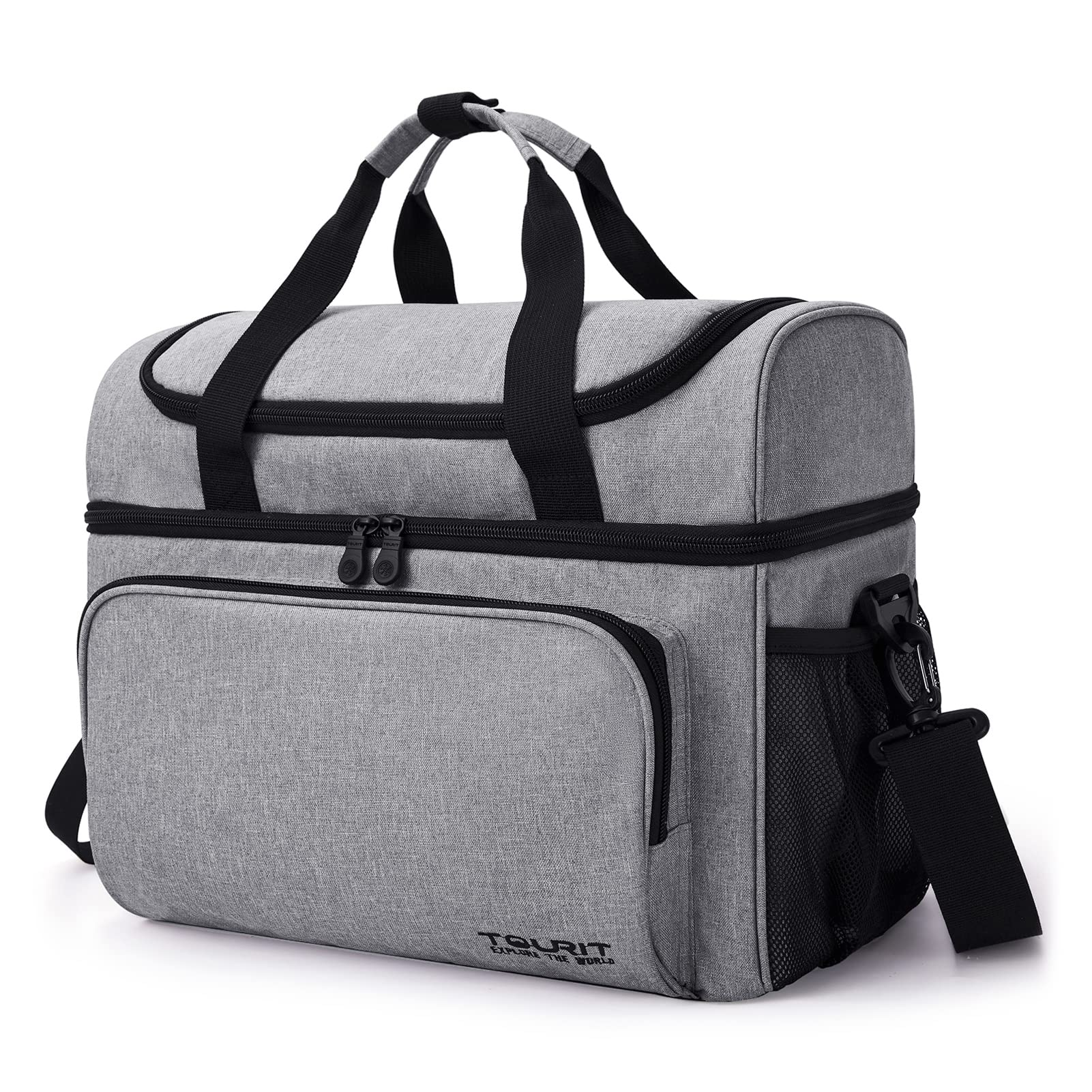 TOURIT 30-Can Insulated Cooler Bag - Large 22L Soft Sided Lunch Tote for Picnic, Camping, Beach & Work - Perfect for Outdoor Activities, Travel & Daily Commute - Keeps Food & Drinks Cold for Hours