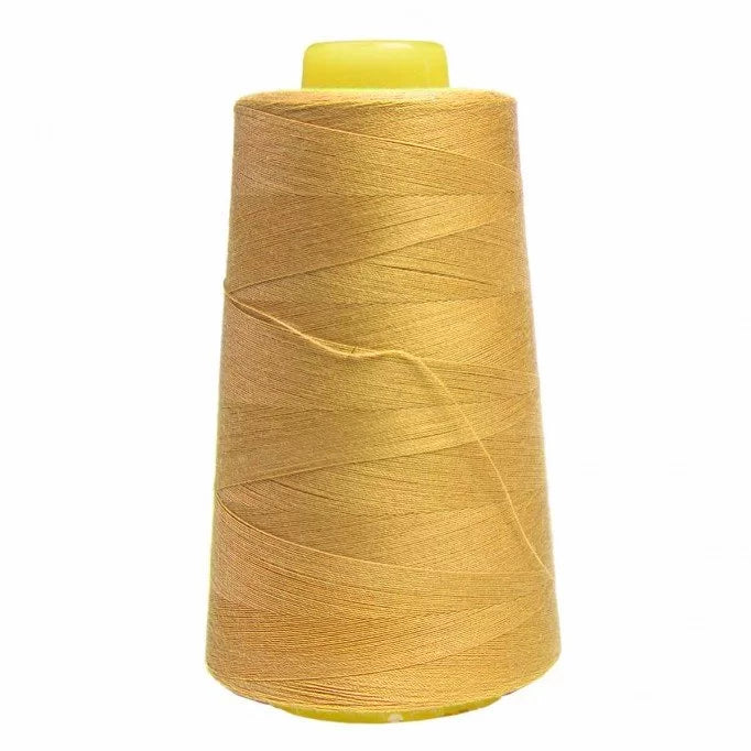Premium Overlock Thread - Mustard Color | High-Strength Serger Thread for Sewing, Quilting & Crafting | Ideal for Home & Professional Use