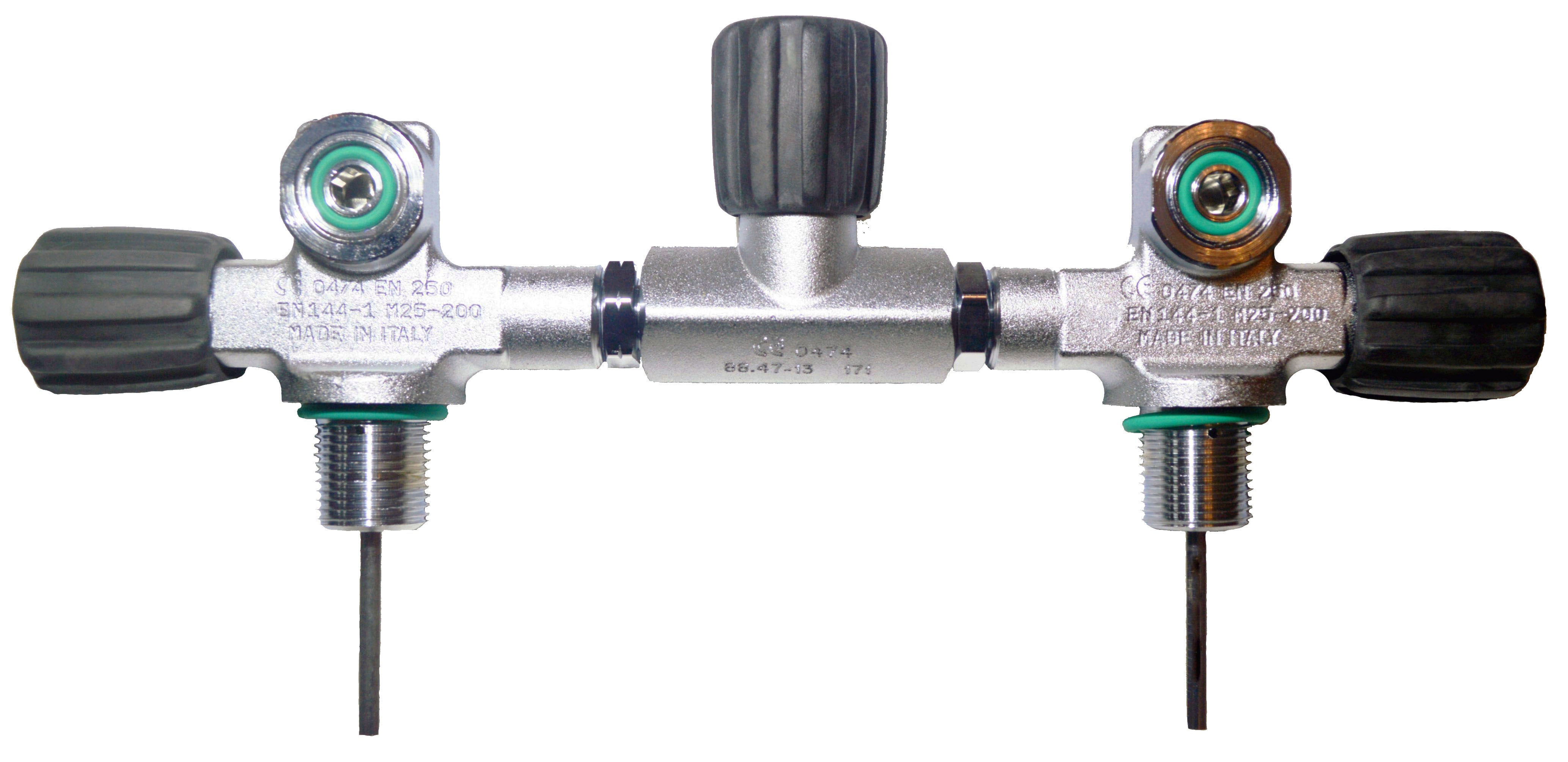 Beaver 232 Bar Twin 7 Manifold M25X2 EN1441 - High Pressure Gas Regulator for Industrial & Commercial Use - Perfect for Welding, HVAC and Laboratory Applications